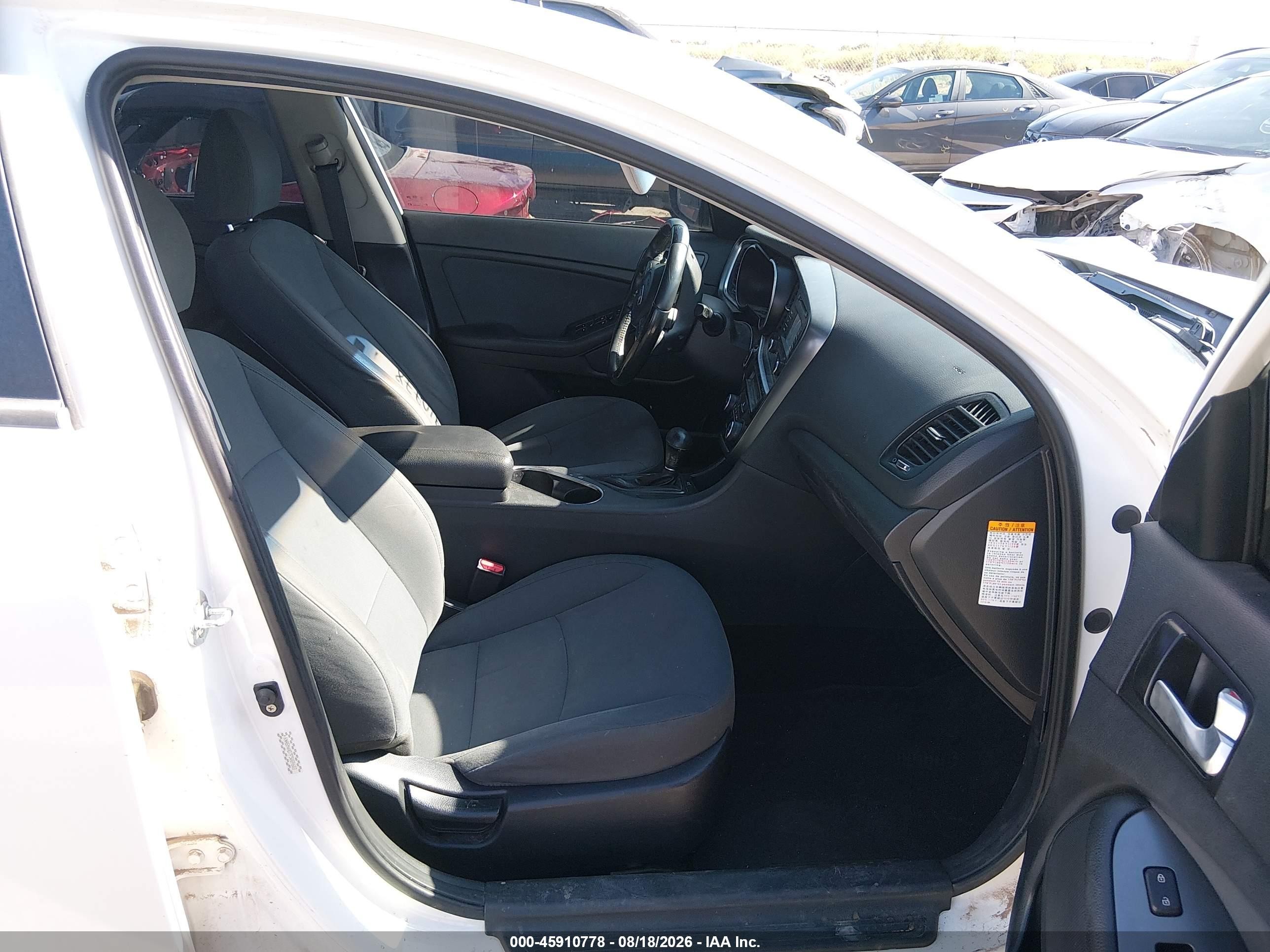 2015 Kia Optima Hybrid White vin: KNAGM4AD7F5089683