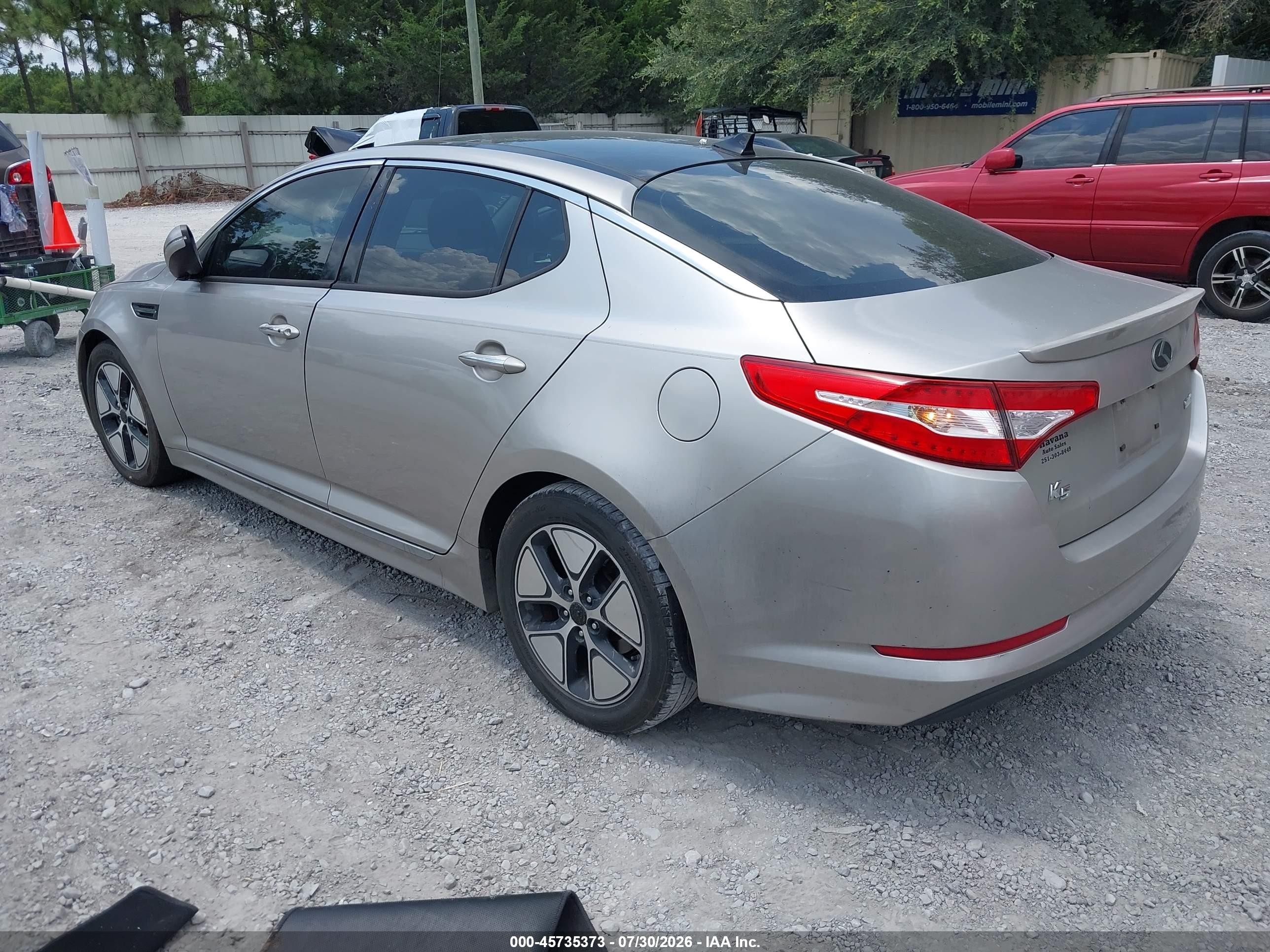 2011 Kia Optima Hybrid Ex Silver vin: KNAGM4AD8B5000360