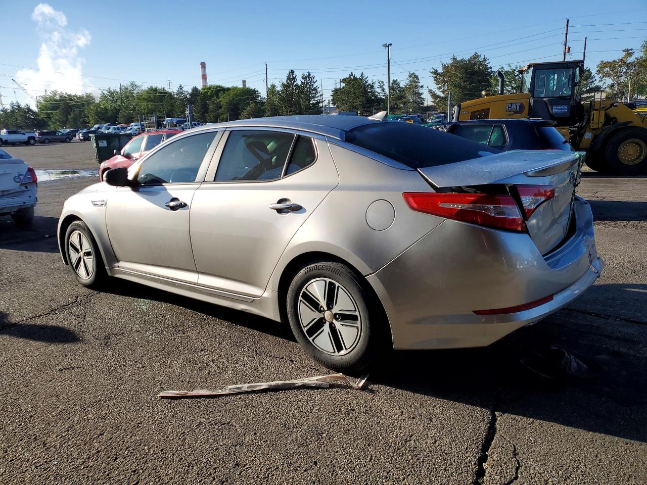 2011 Kia Optima Hybrid Silver vin: KNAGM4AD8B5005963