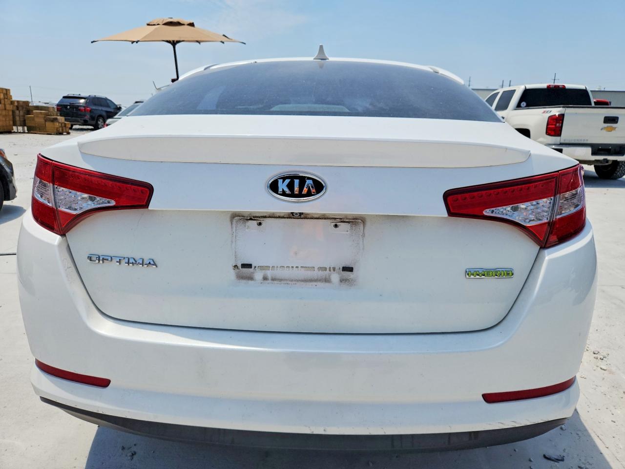 2012 Kia Optima Hybrid Белый vin: KNAGM4AD8C5017709