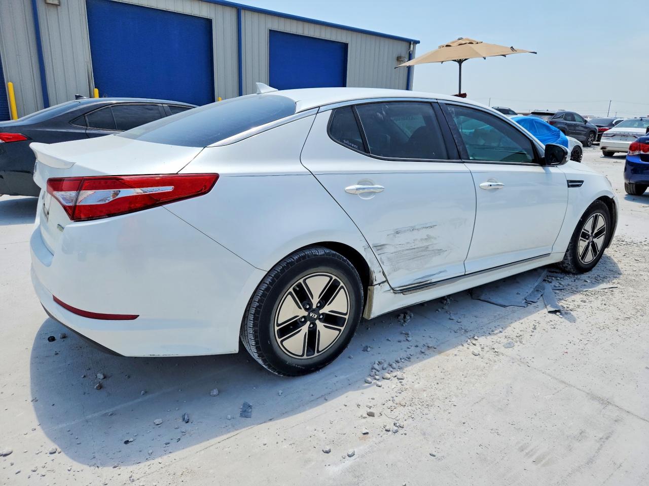2012 Kia Optima Hybrid Белый vin: KNAGM4AD8C5017709