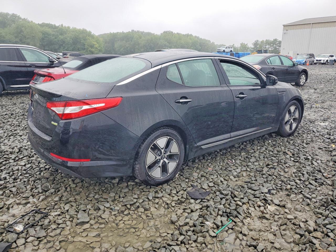2012 Kia Optima Hybrid Black vin: KNAGM4AD8C5021212