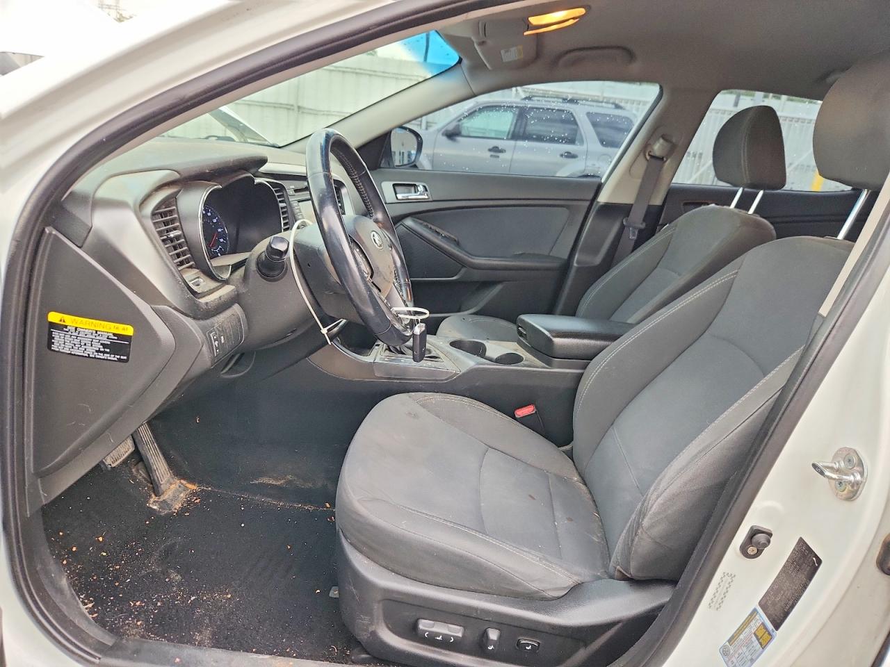 2013 Kia Optima Hybrid White vin: KNAGM4AD8D5044569