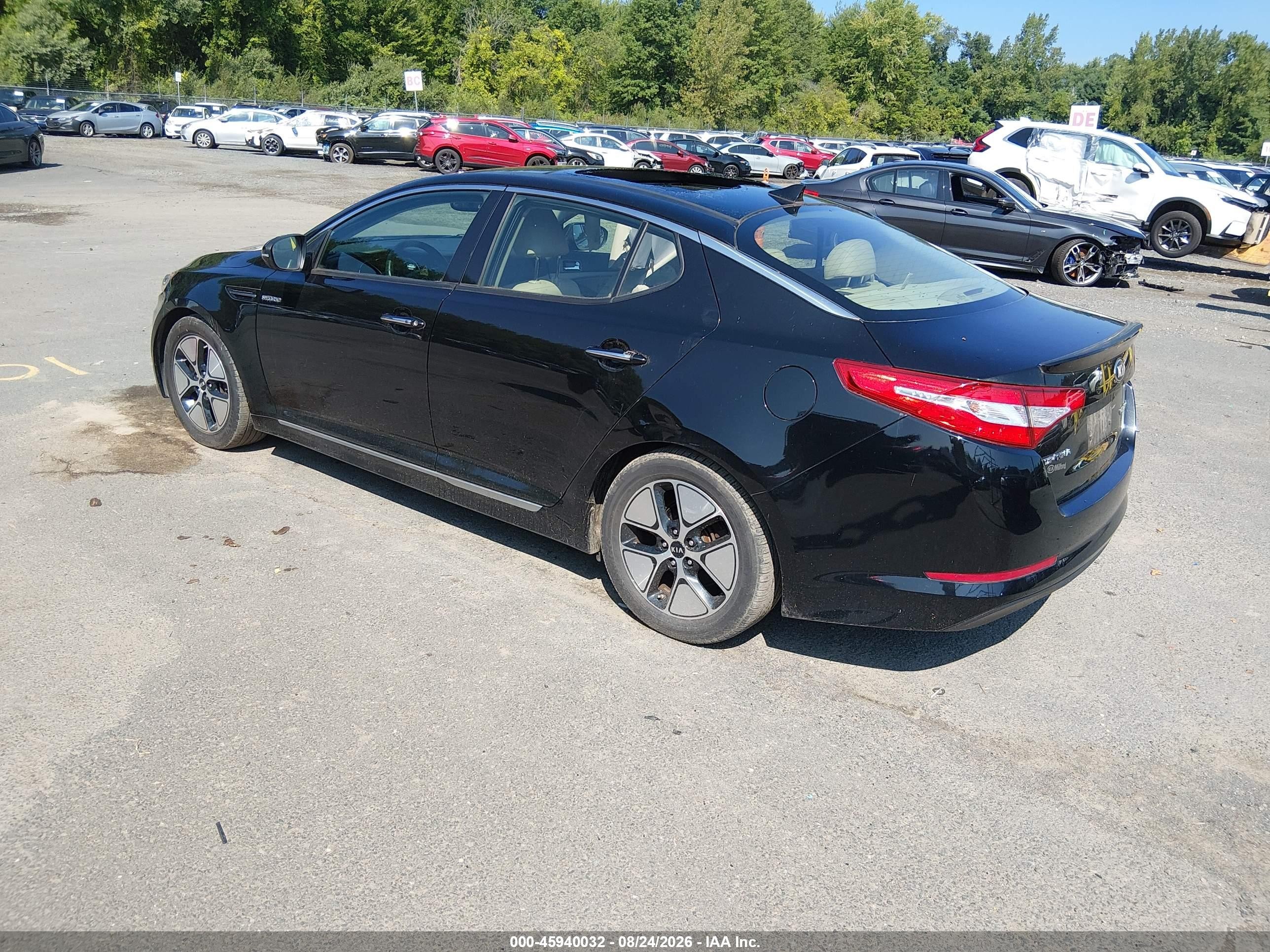 2013 Kia Optima Hybrid Ex Black vin: KNAGM4AD8D5045897