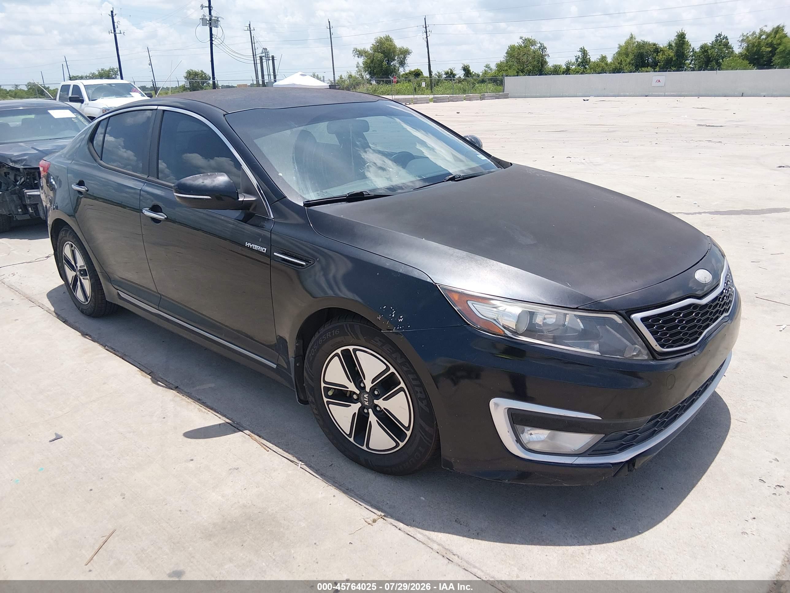 2013 Kia Optima Hybrid Lx Black vin: KNAGM4AD8D5047228