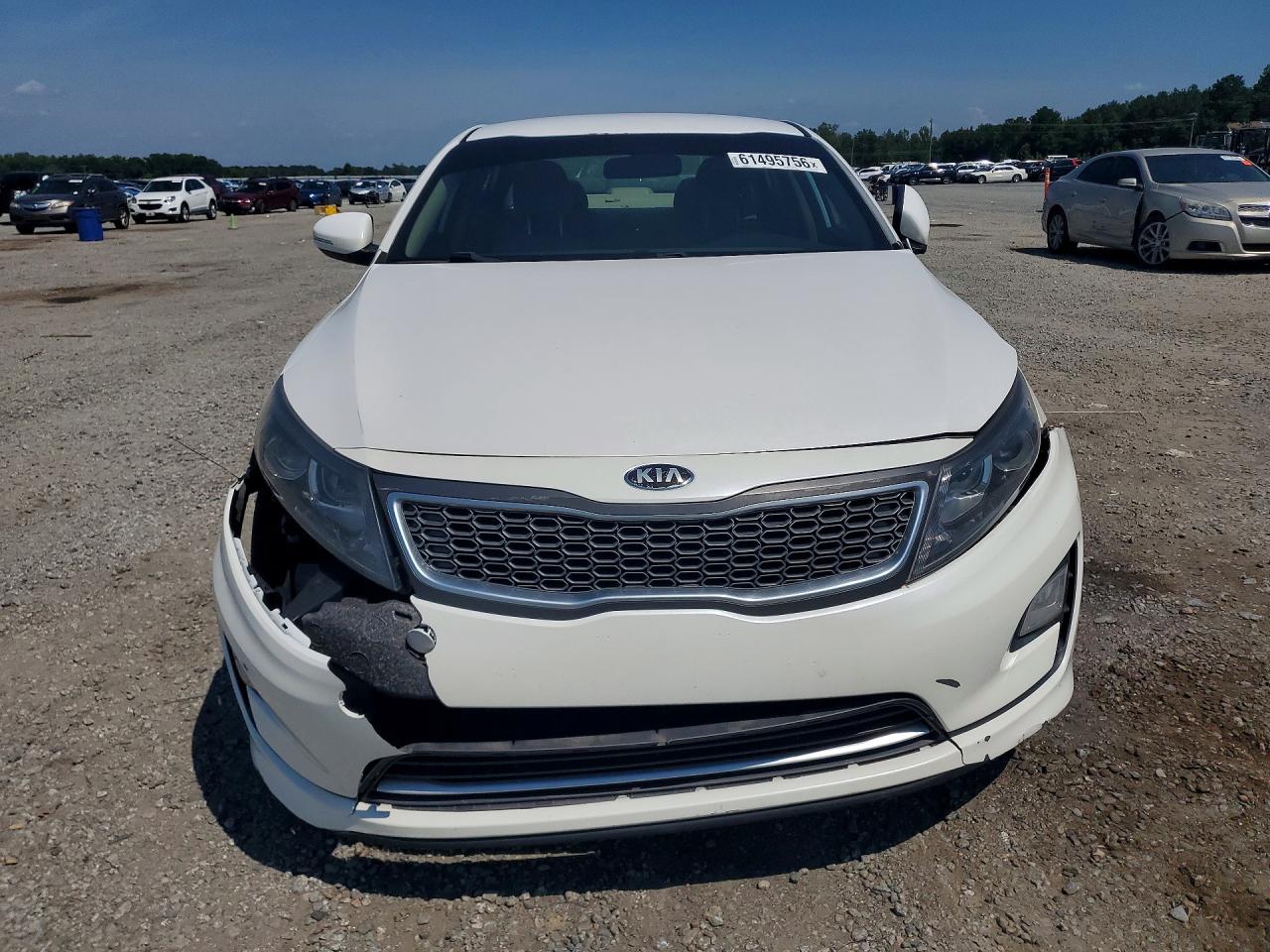 2015 Kia Optima Hybrid White vin: KNAGM4AD8F5077445