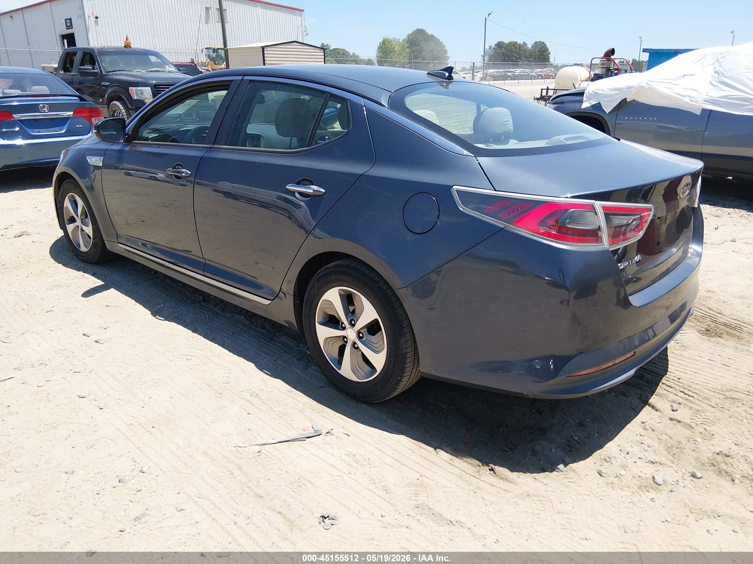 2015 Kia Optima Hybrid   Серый vin: KNAGM4AD8F5078644