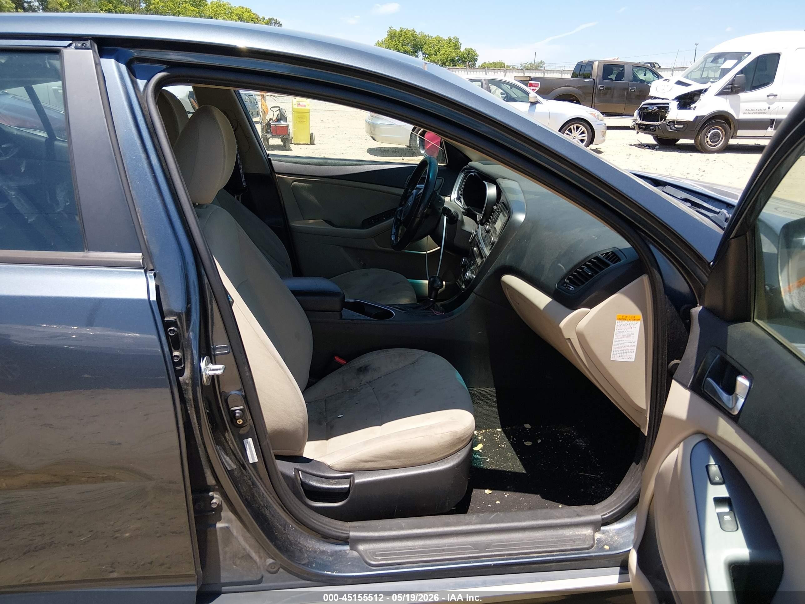 2015 Kia Optima Hybrid   Серый vin: KNAGM4AD8F5078644