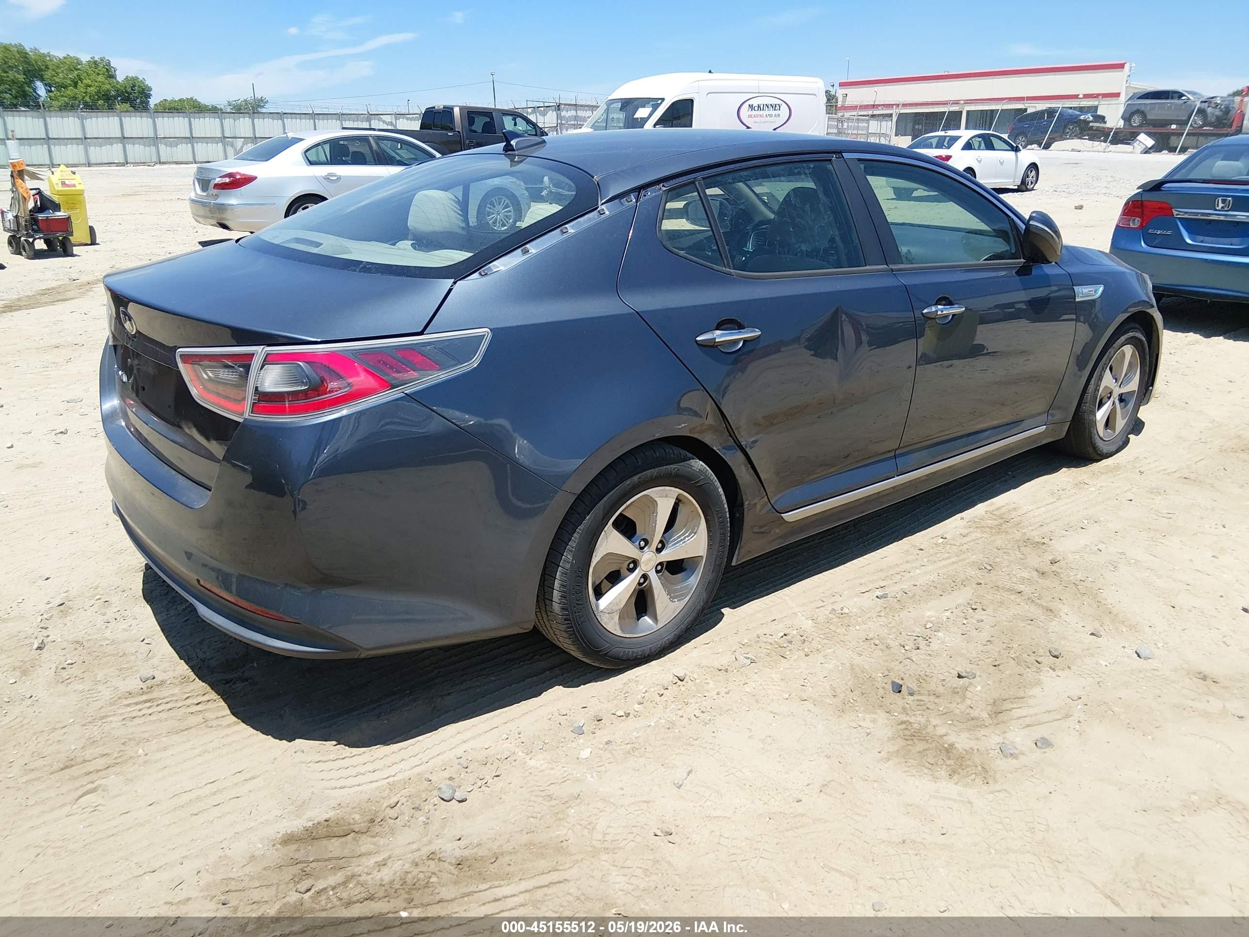 2015 Kia Optima Hybrid   Серый vin: KNAGM4AD8F5078644