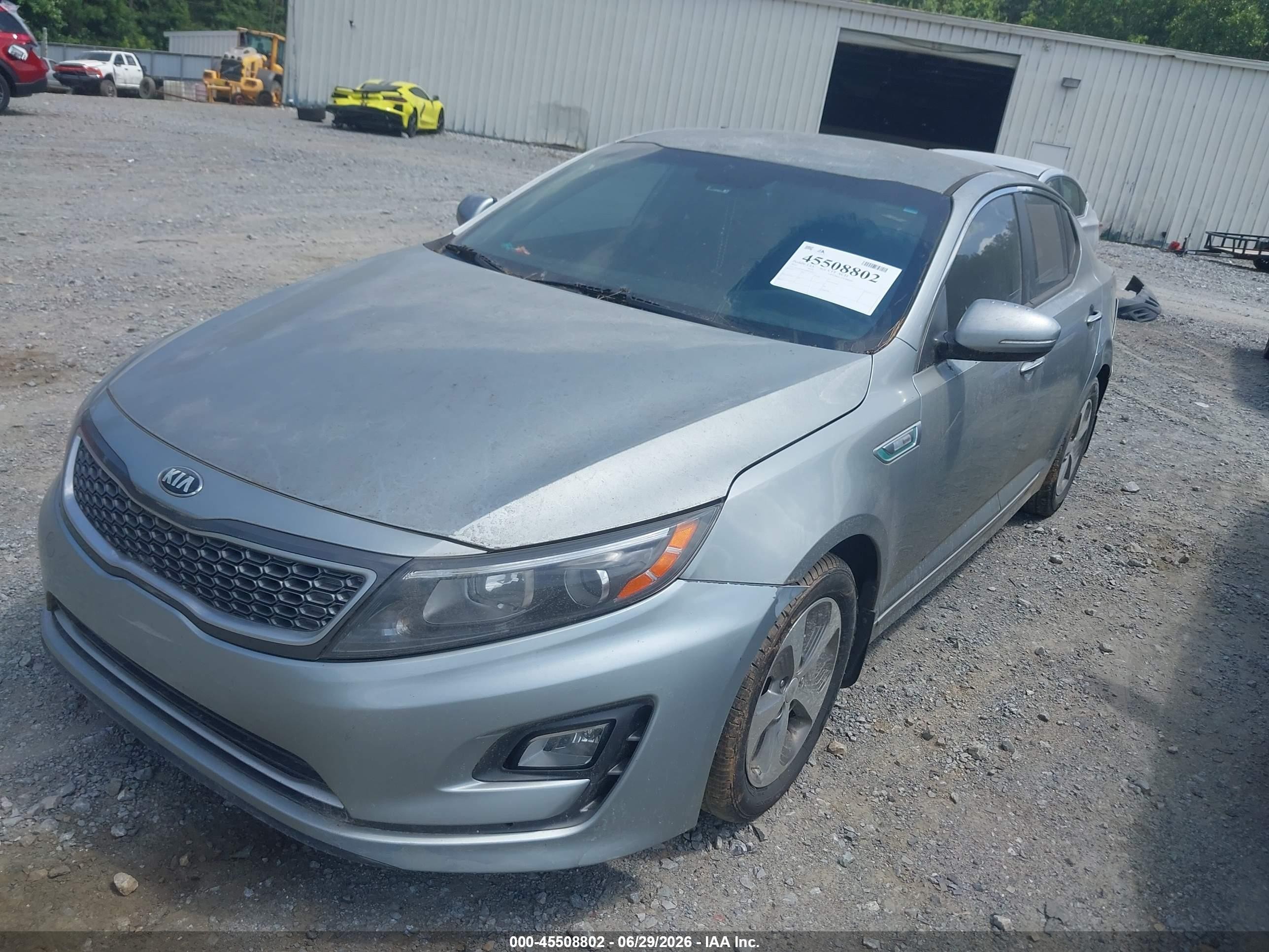 2015 Kia Optima Hybrid   Silver vin: KNAGM4AD8F5082211