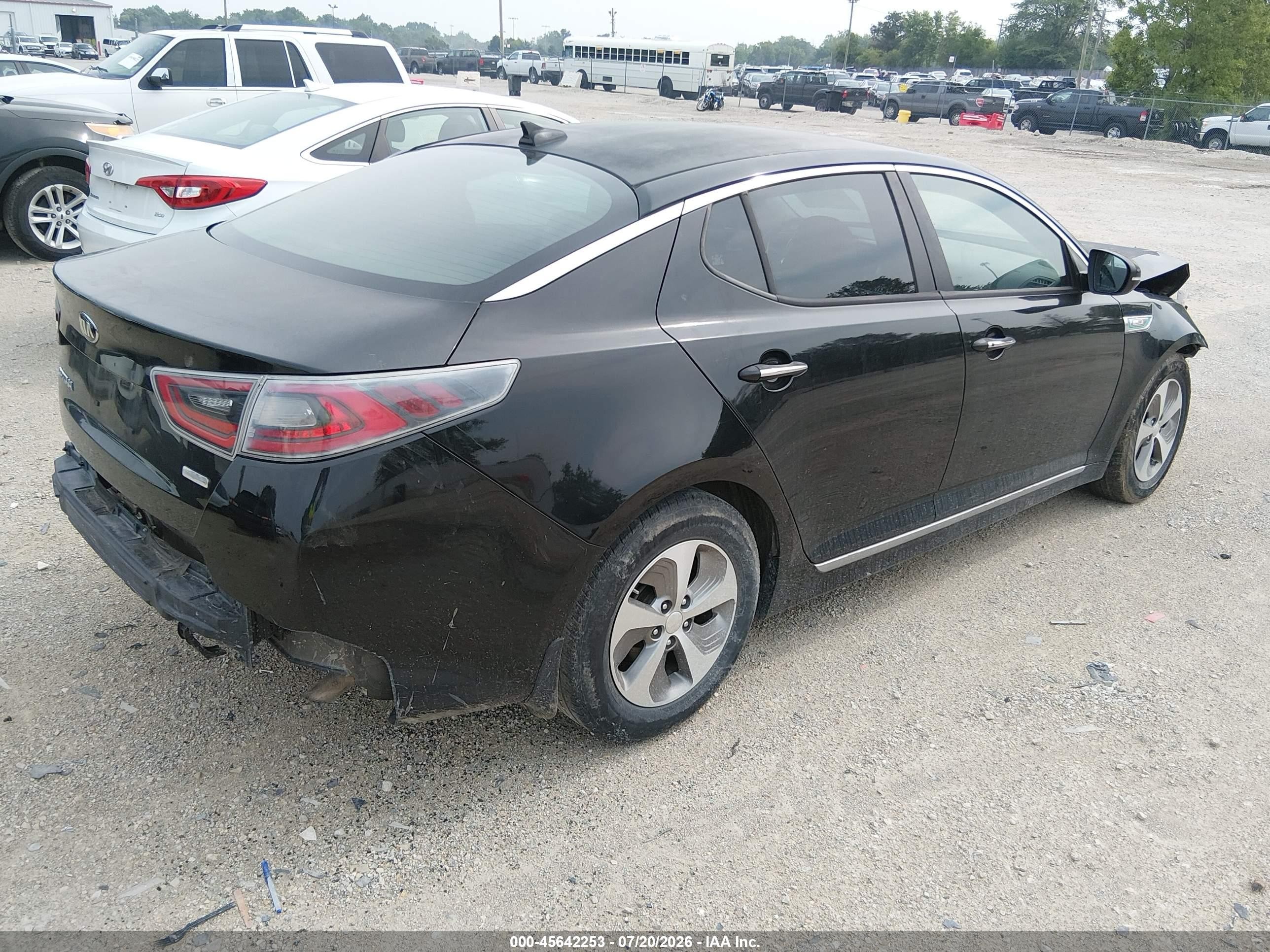 2015 Kia Optima Hybrid   Black vin: KNAGM4AD8F5086596