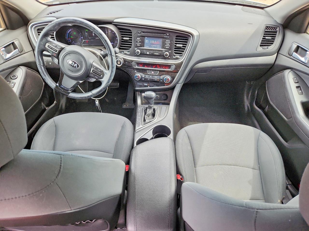 2015 Kia Optima Hybrid Silver vin: KNAGM4AD8F5089546