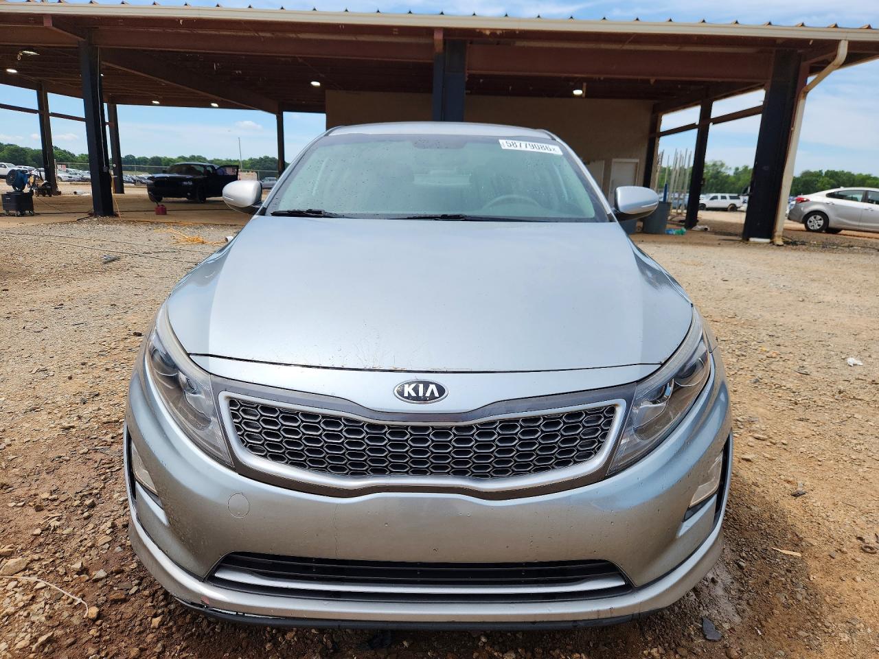 2015 Kia Optima Hybrid Silver vin: KNAGM4AD8F5089546