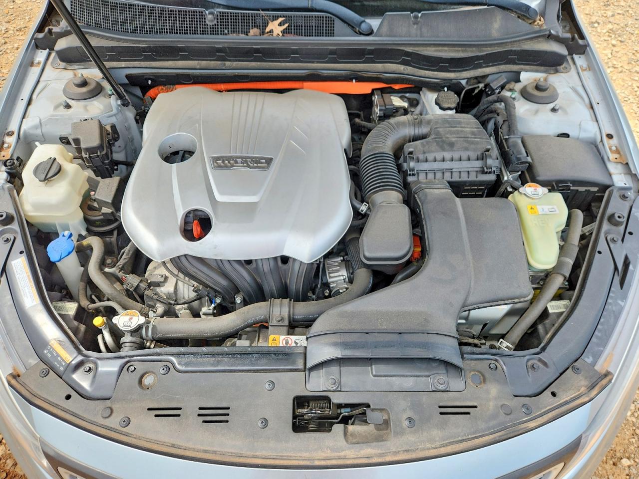2015 Kia Optima Hybrid Silver vin: KNAGM4AD8F5089546