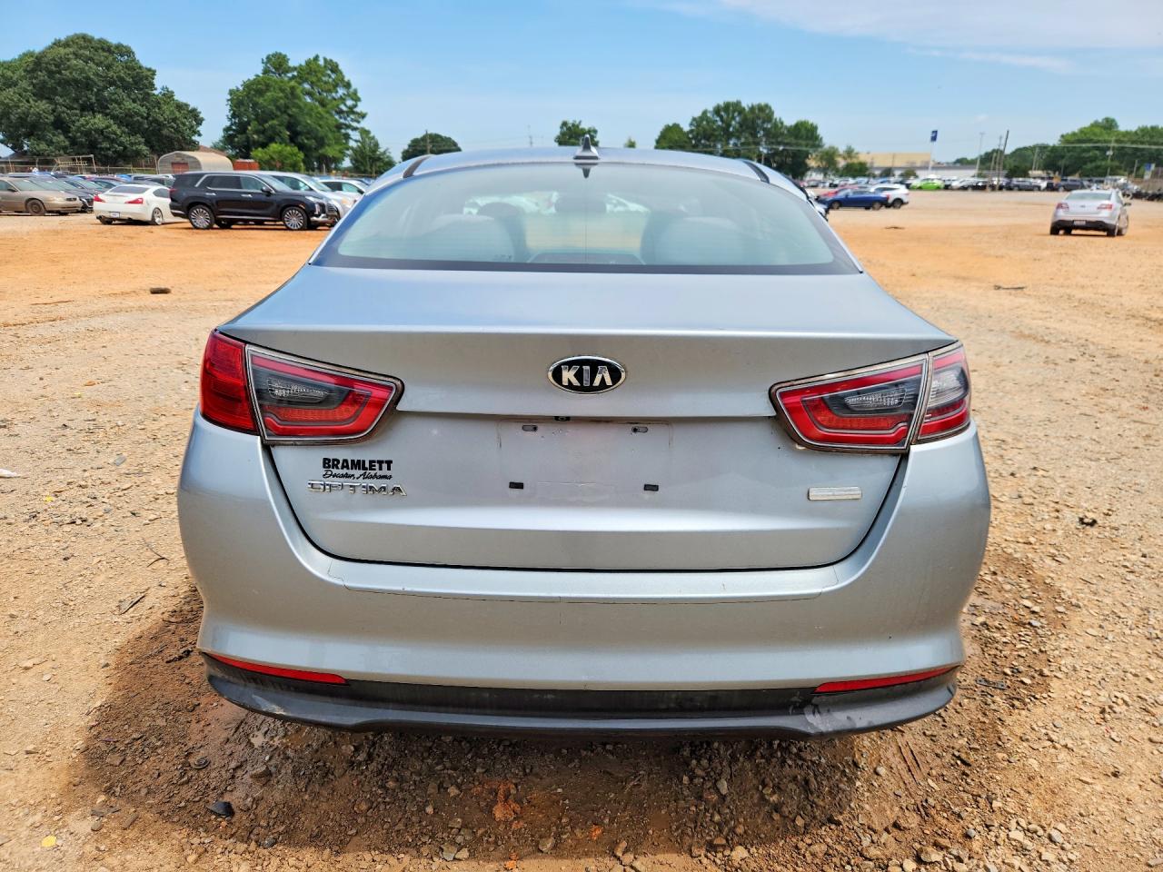2015 Kia Optima Hybrid Silver vin: KNAGM4AD8F5089546