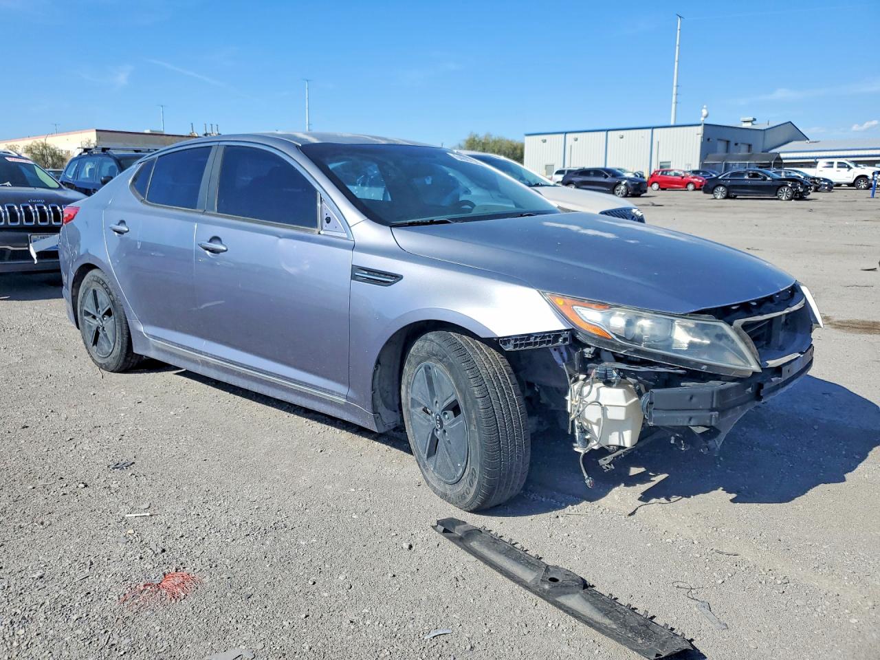 2011 Kia Optima Hybrid Base Silver vin: KNAGM4AD9B5007995