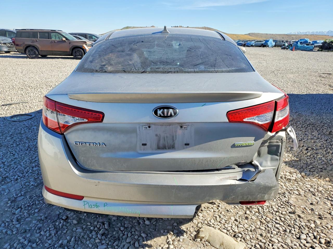 2012 Kia Optima Hybrid Silver vin: KNAGM4AD9C5021218