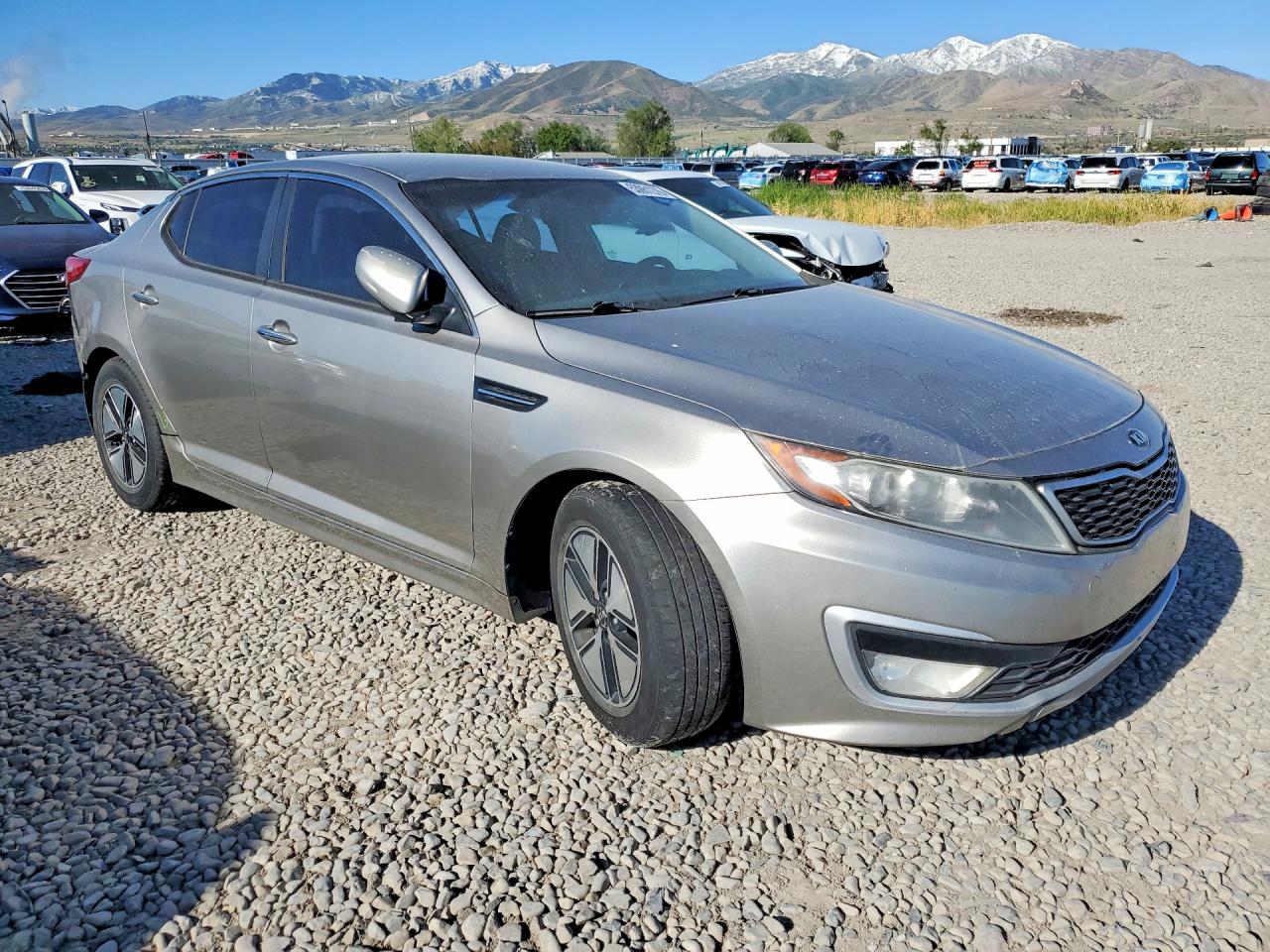 2012 Kia Optima Hybrid Silver vin: KNAGM4AD9C5021218