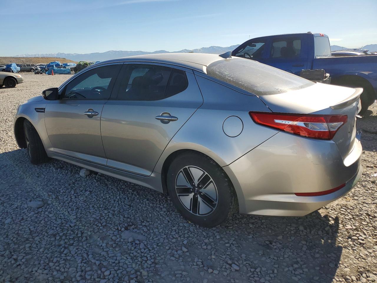 2012 Kia Optima Hybrid Silver vin: KNAGM4AD9C5021218