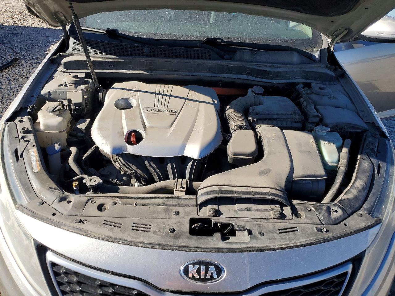 2012 Kia Optima Hybrid Silver vin: KNAGM4AD9C5021218