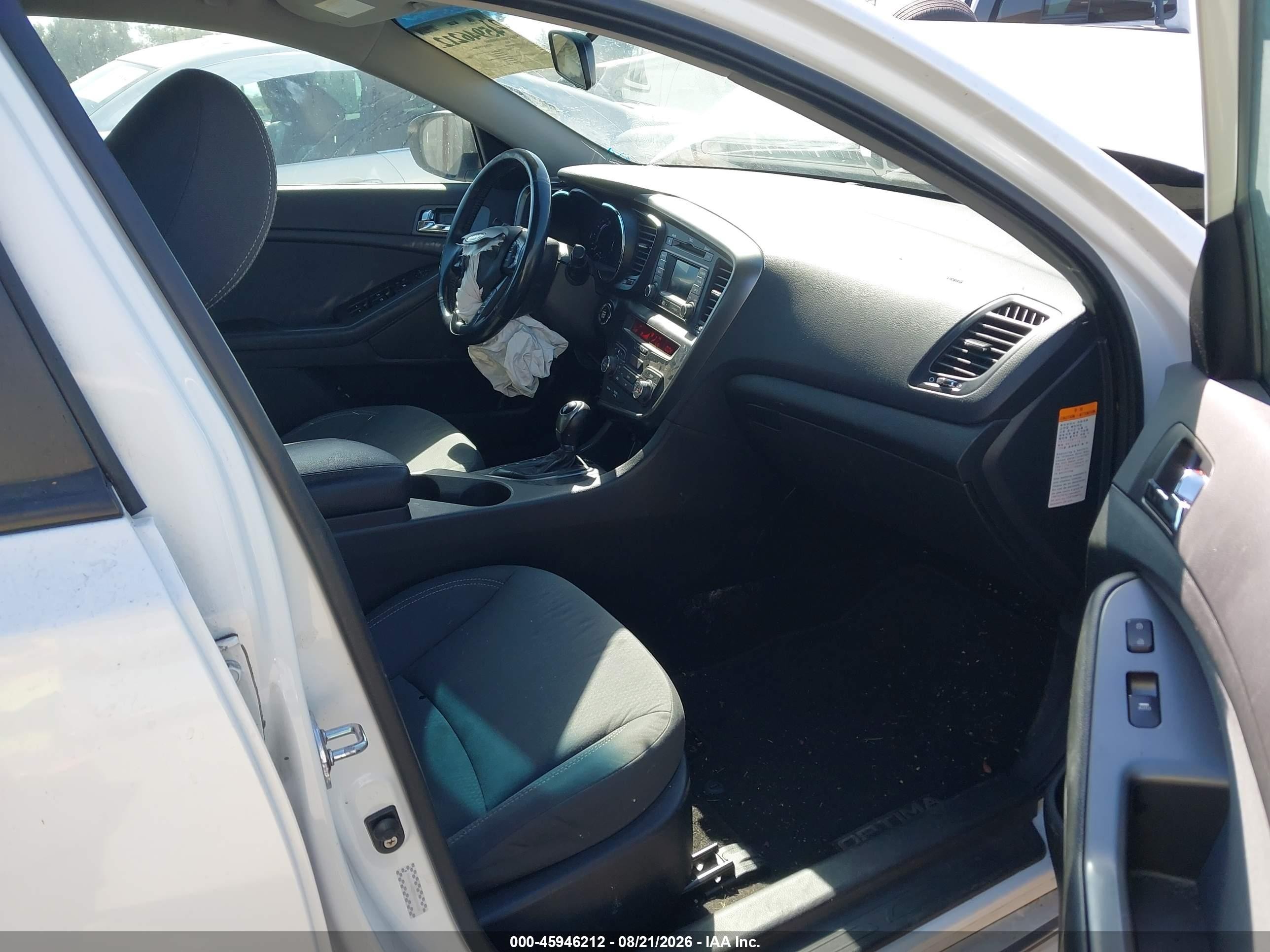 2013 Kia Optima Hybrid Lx Белый vin: KNAGM4AD9D5039008
