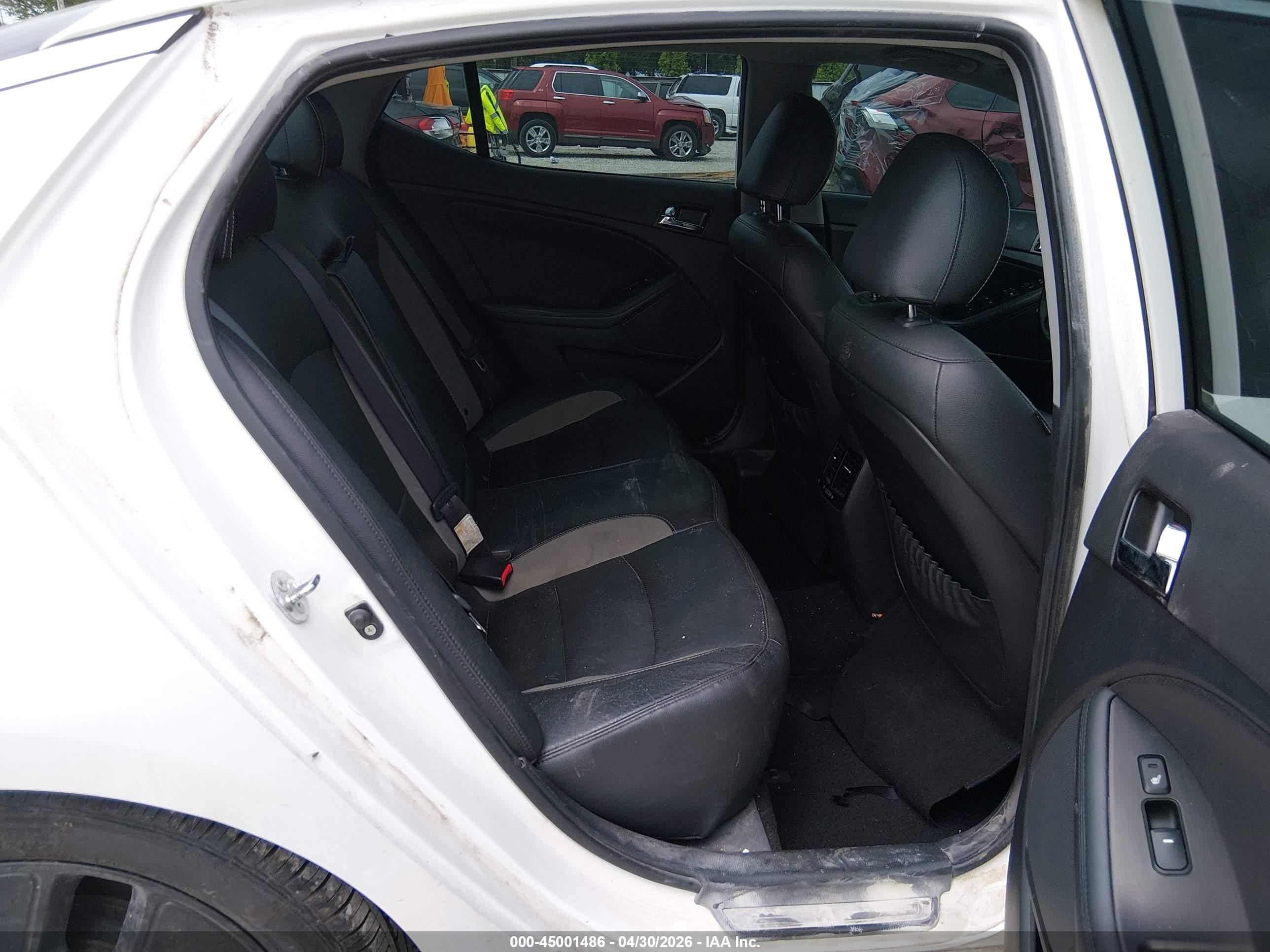 2013 Kia Optima Hybrid Ex White vin: KNAGM4AD9D5048176