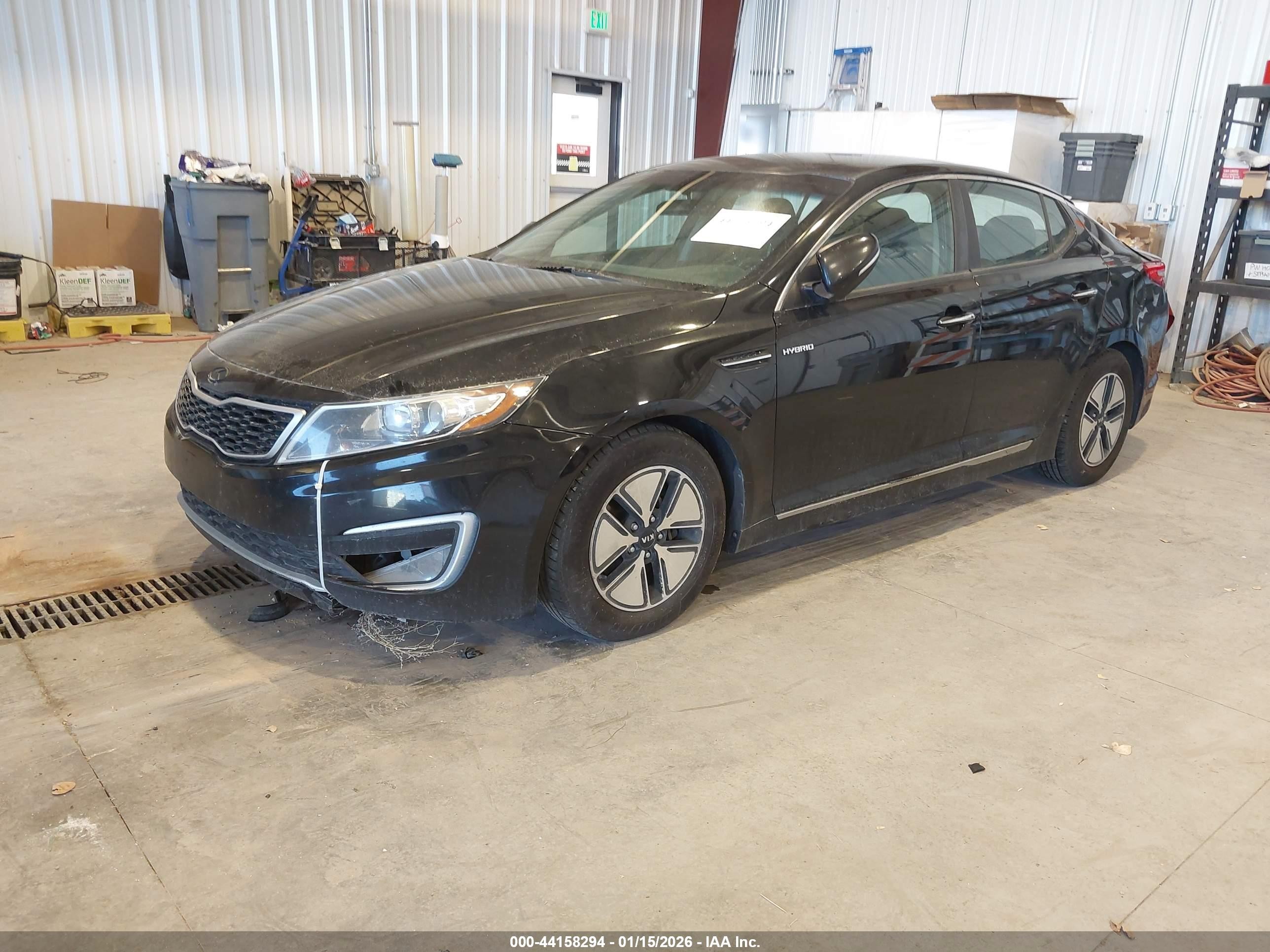 2013 Kia Optima Hybrid Lx Black vin: KNAGM4AD9D5052857