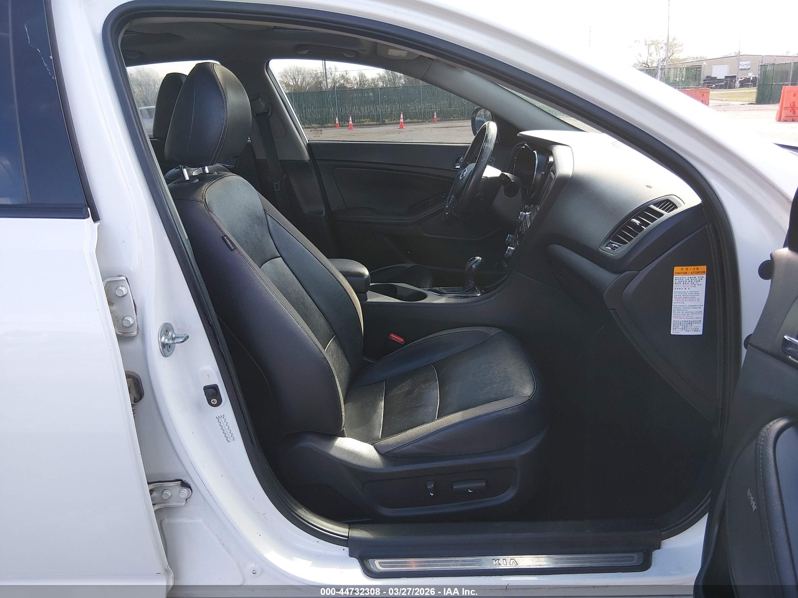 2013 Kia Optima Hybrid Ex White vin: KNAGM4AD9D5055600