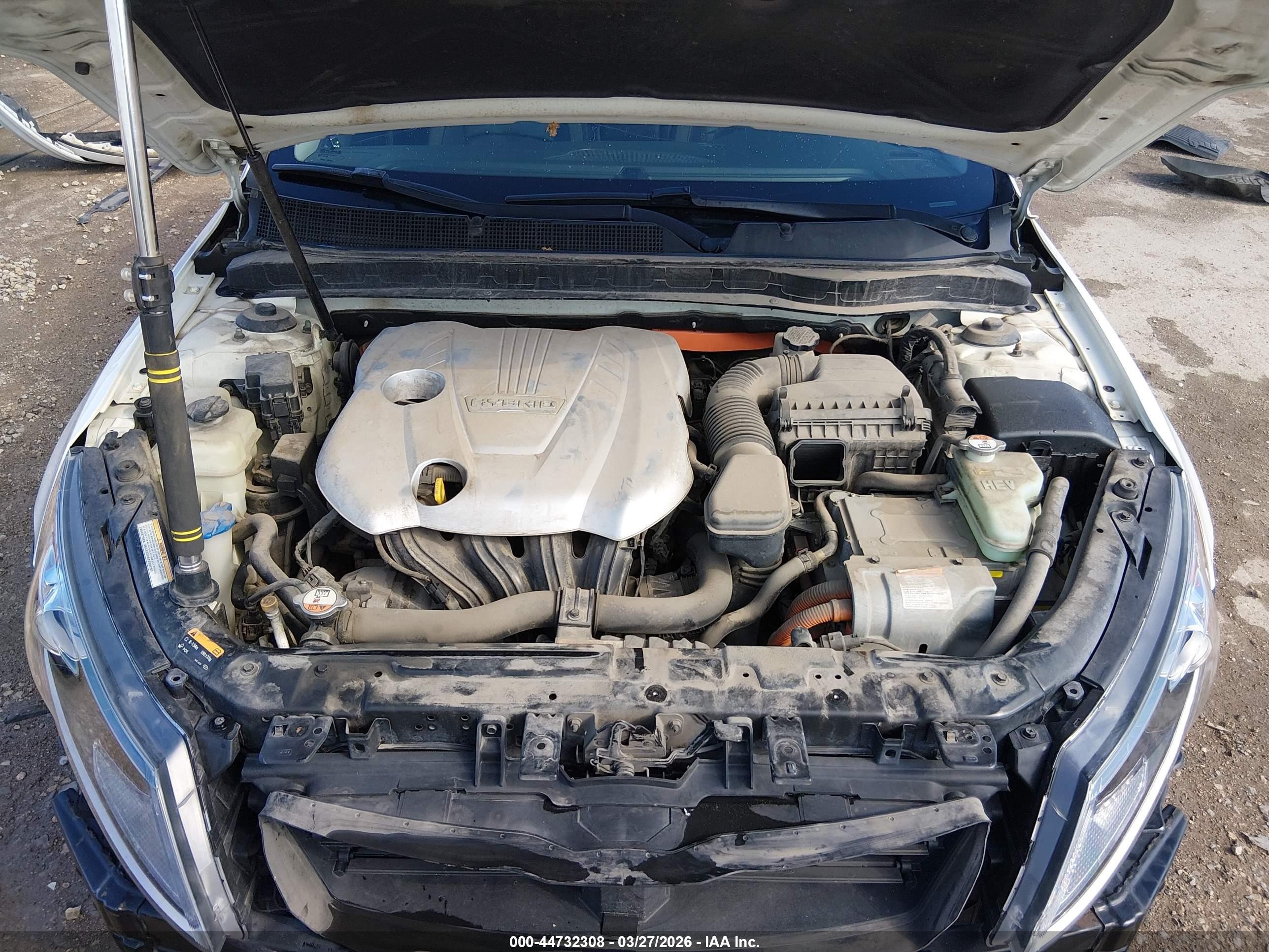 2013 Kia Optima Hybrid Ex White vin: KNAGM4AD9D5055600