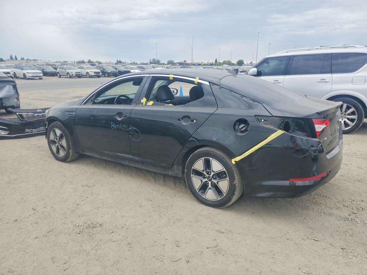 2013 Kia Optima Hybrid Черный vin: KNAGM4AD9D5058593