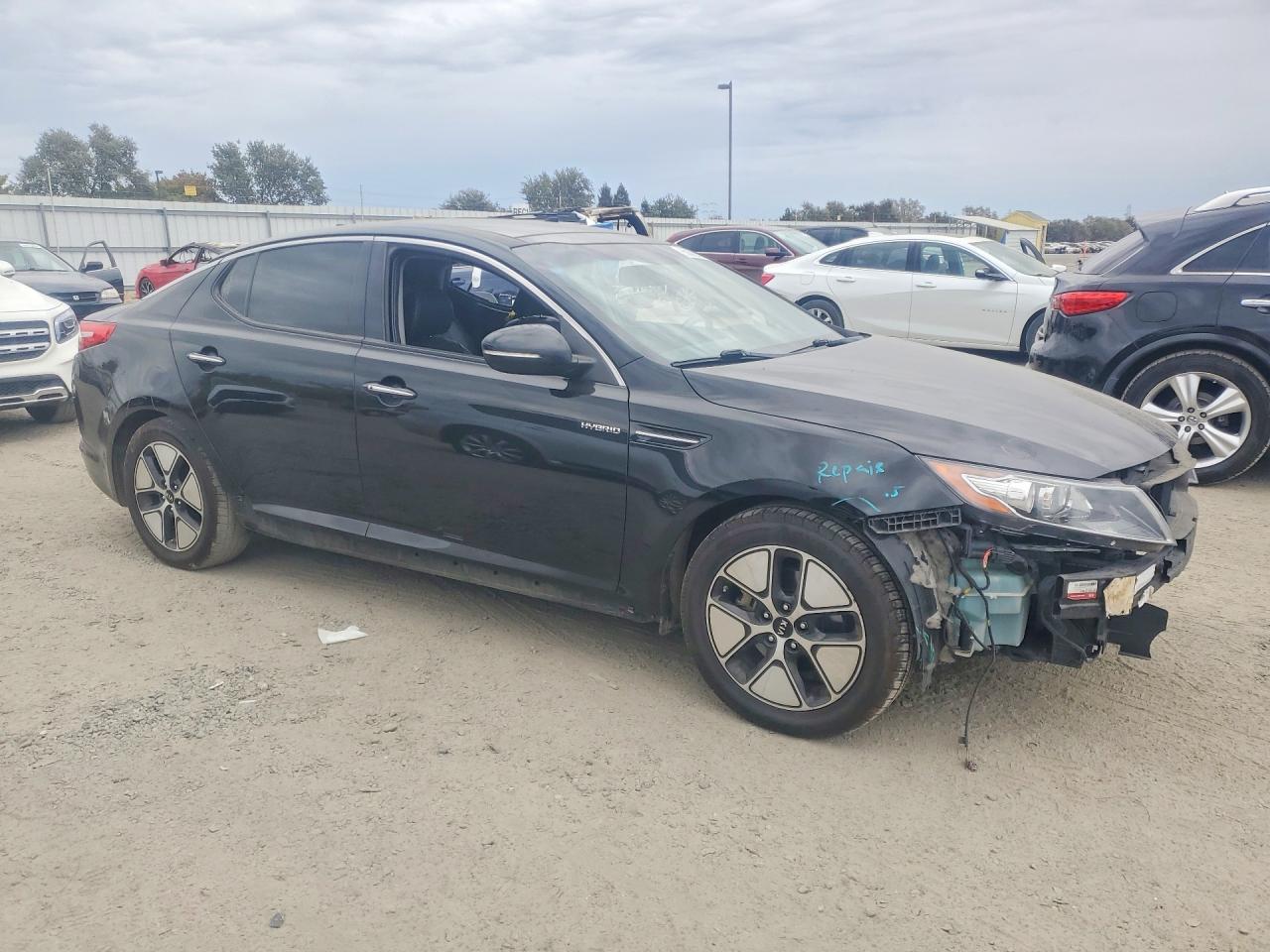 2013 Kia Optima Hybrid Черный vin: KNAGM4AD9D5058593