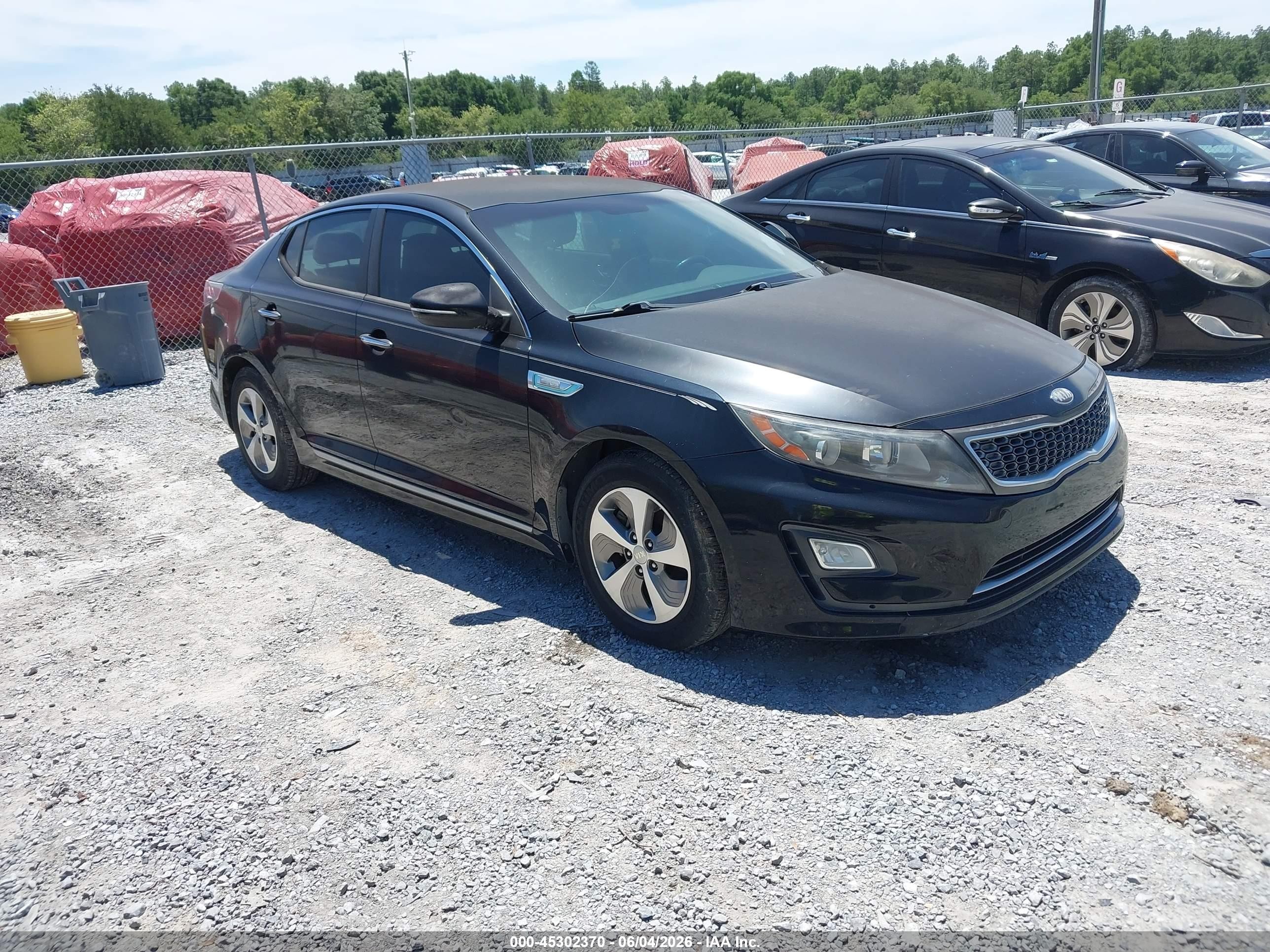 2014 Kia Optima Hybrid Lx Black vin: KNAGM4AD9E5069188