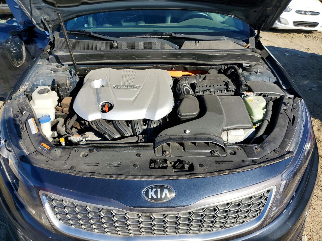 2015 Kia Optima Hybrid Gray vin: KNAGM4AD9F5086767