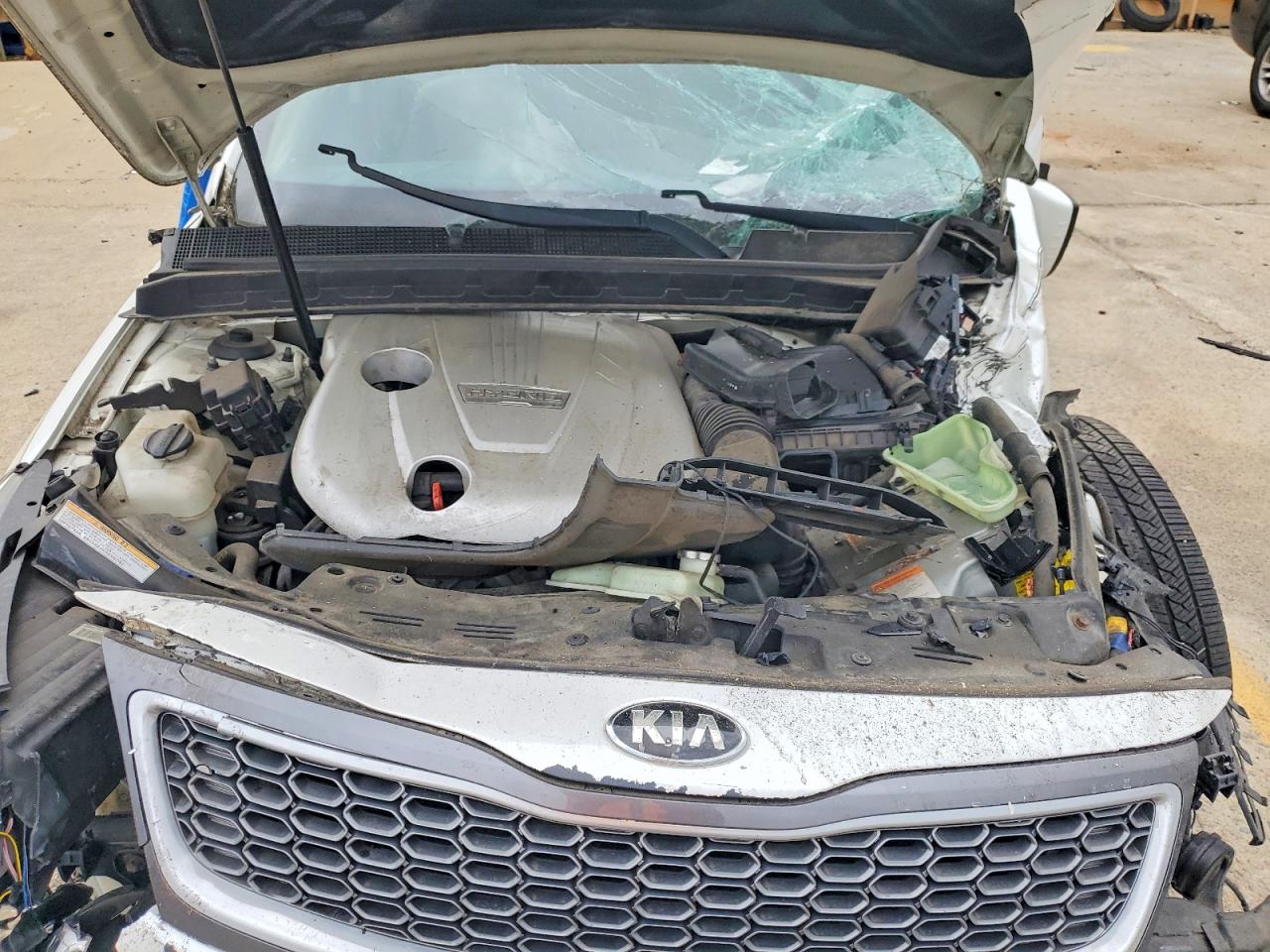 2015 Kia Optima Hybrid Base White vin: KNAGM4AD9F5089958