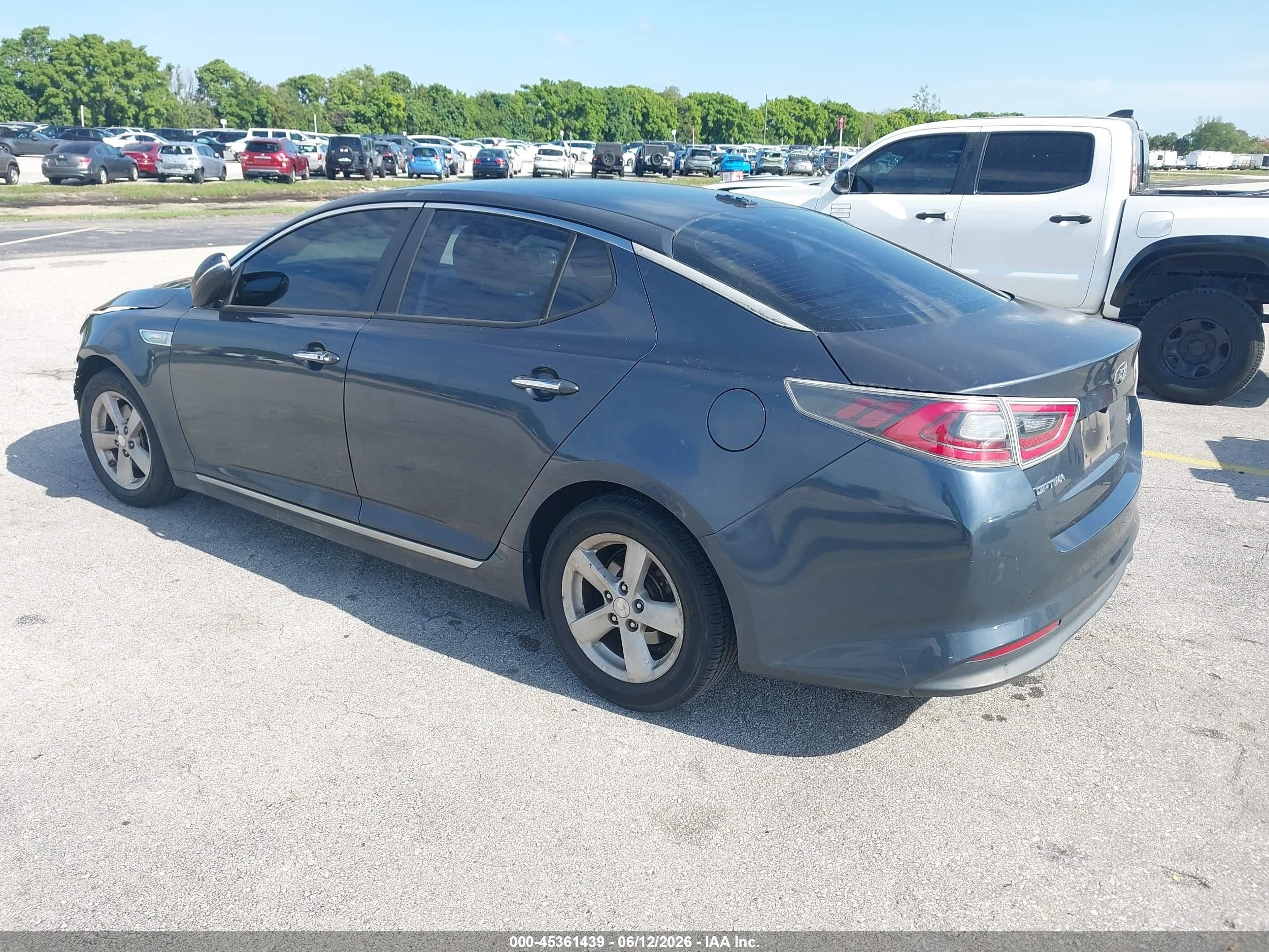 2015 Kia Optima Hybrid   Gray vin: KNAGM4AD9F5090429