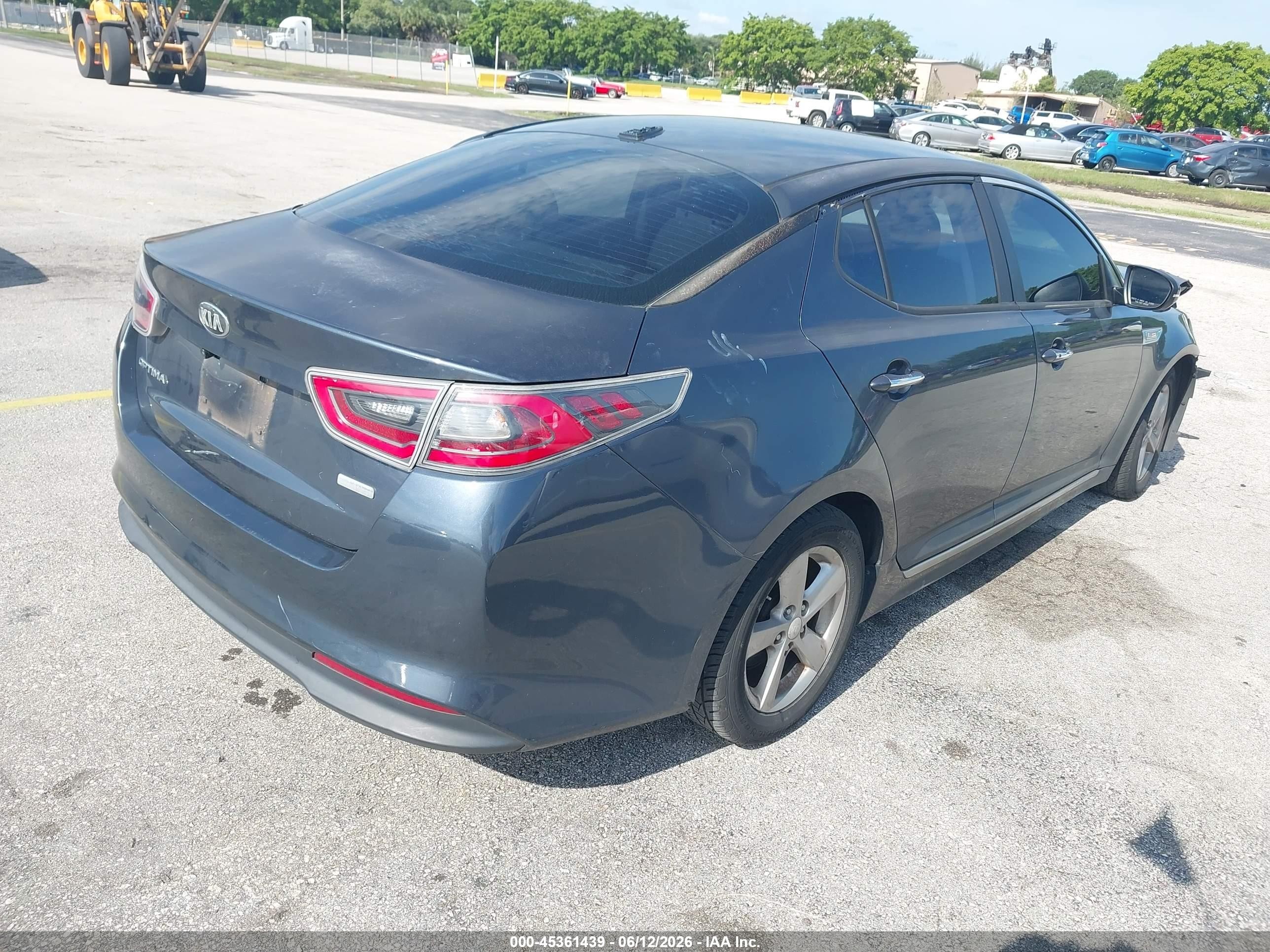 2015 Kia Optima Hybrid   Gray vin: KNAGM4AD9F5090429