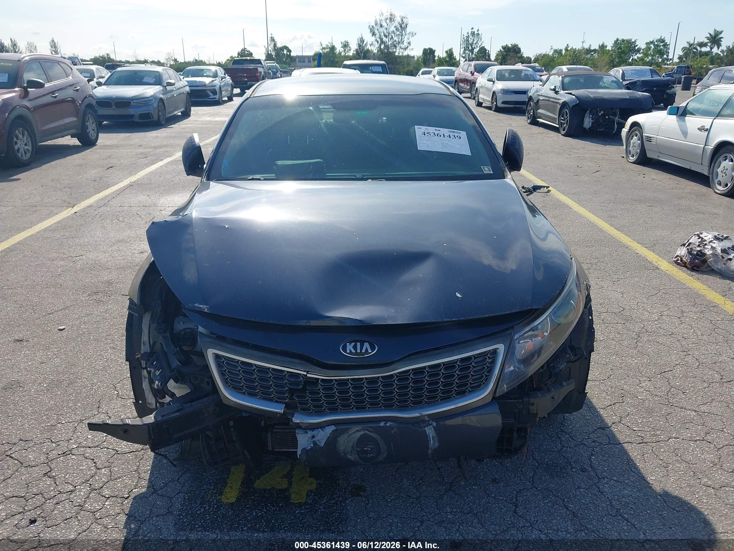 2015 Kia Optima Hybrid   Gray vin: KNAGM4AD9F5090429