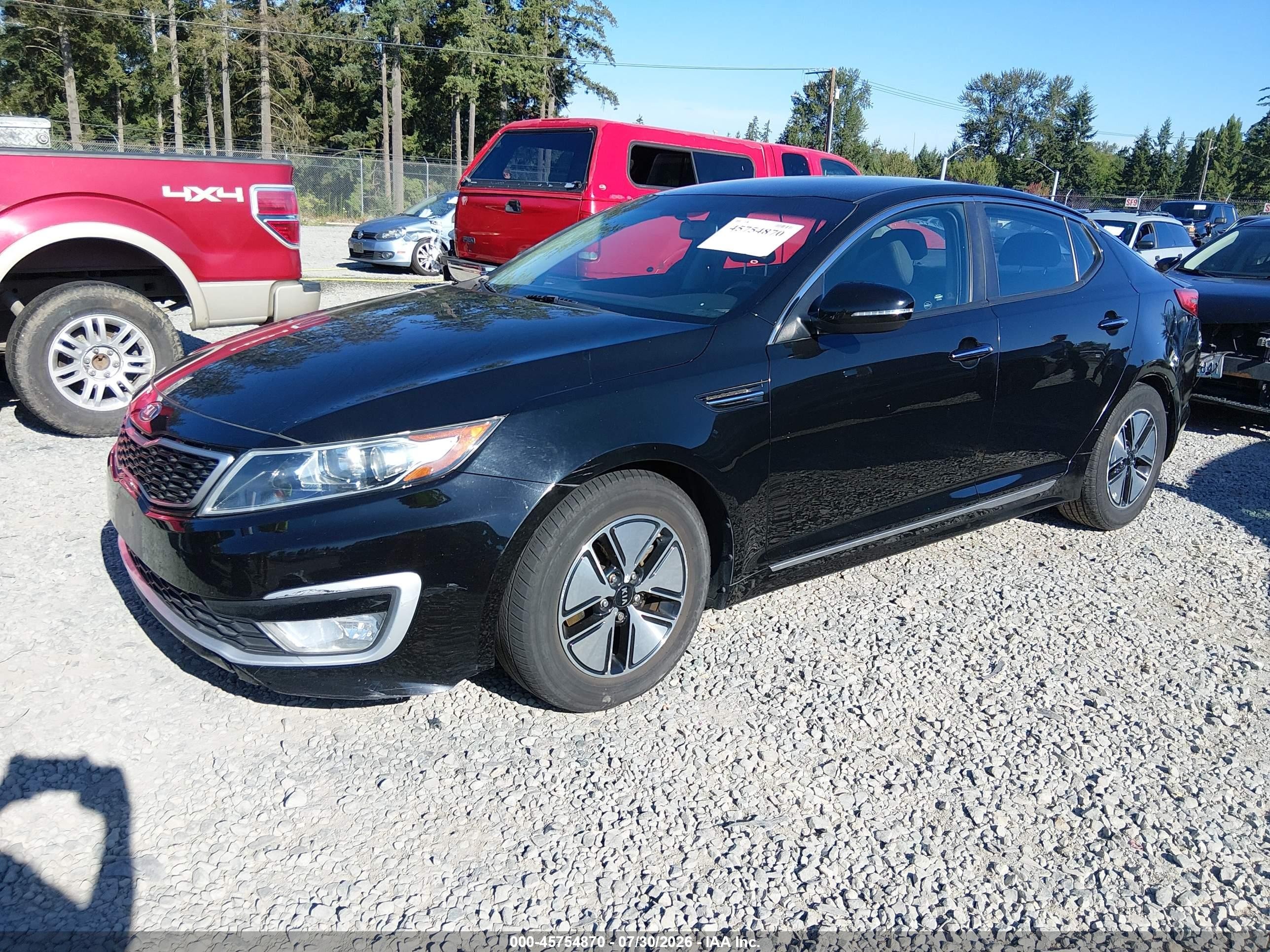 2012 Kia Optima Hybrid Ex Black vin: KNAGM4ADXC5012091
