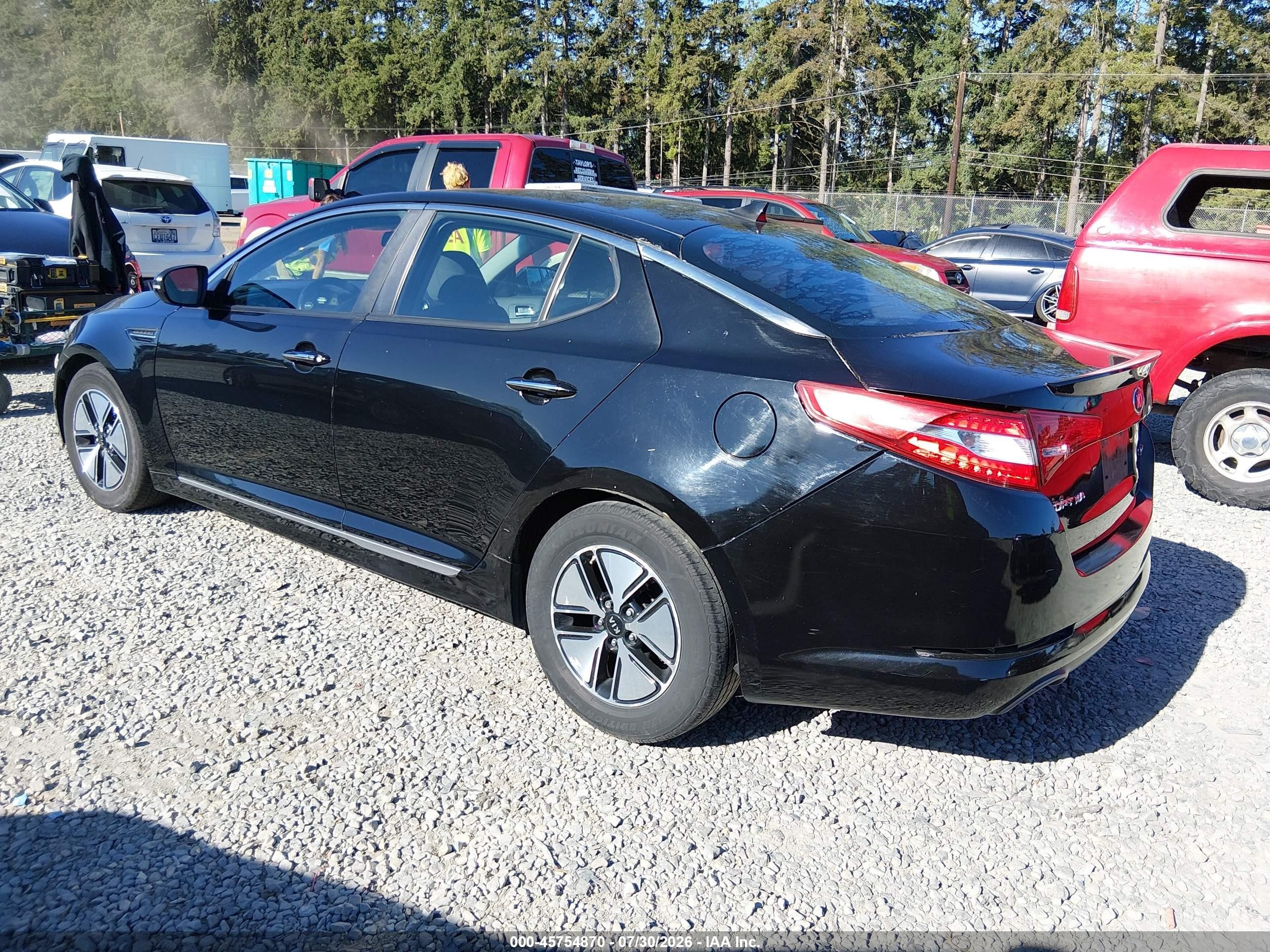 2012 Kia Optima Hybrid Ex Black vin: KNAGM4ADXC5012091