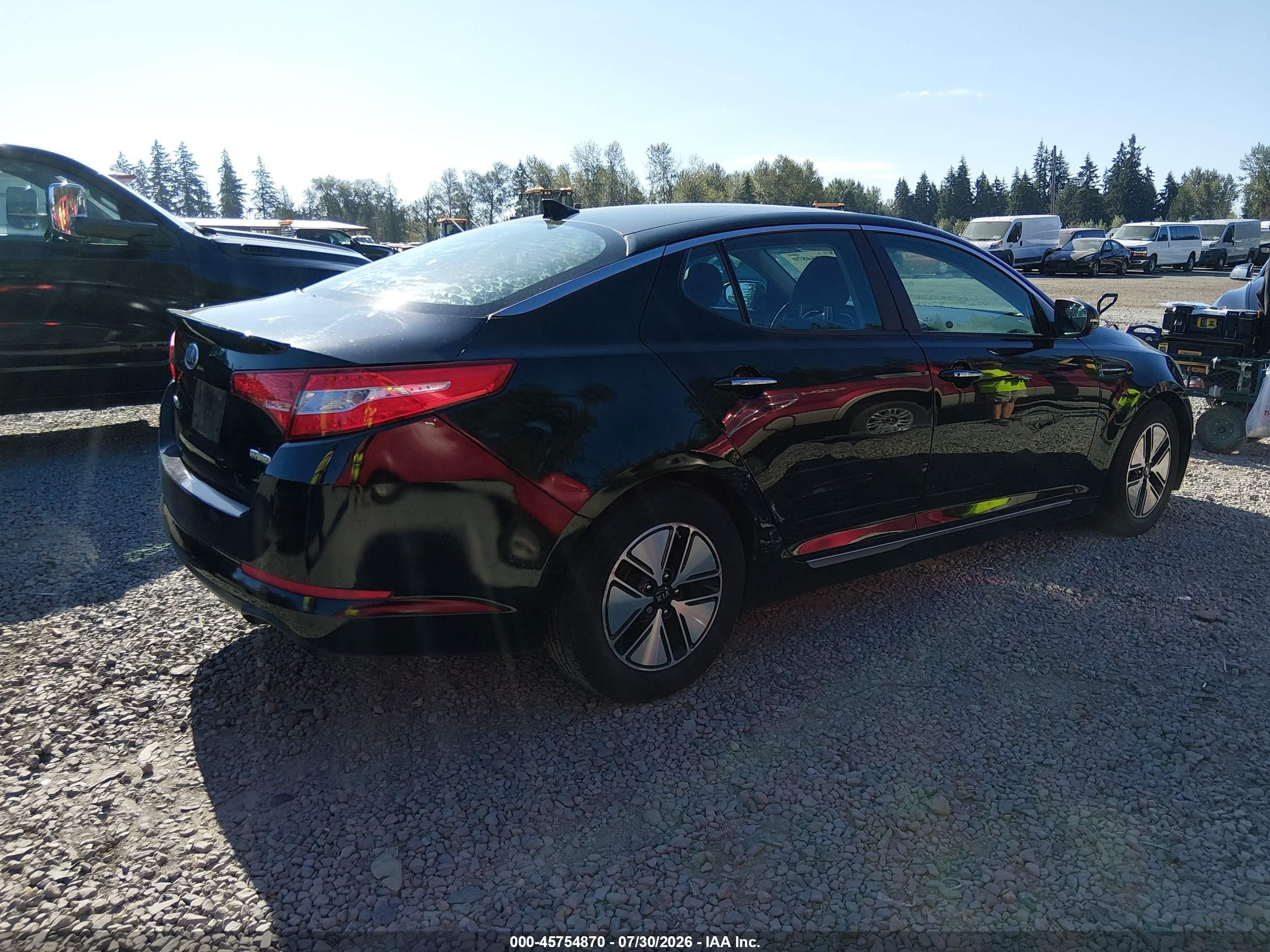 2012 Kia Optima Hybrid Ex Black vin: KNAGM4ADXC5012091