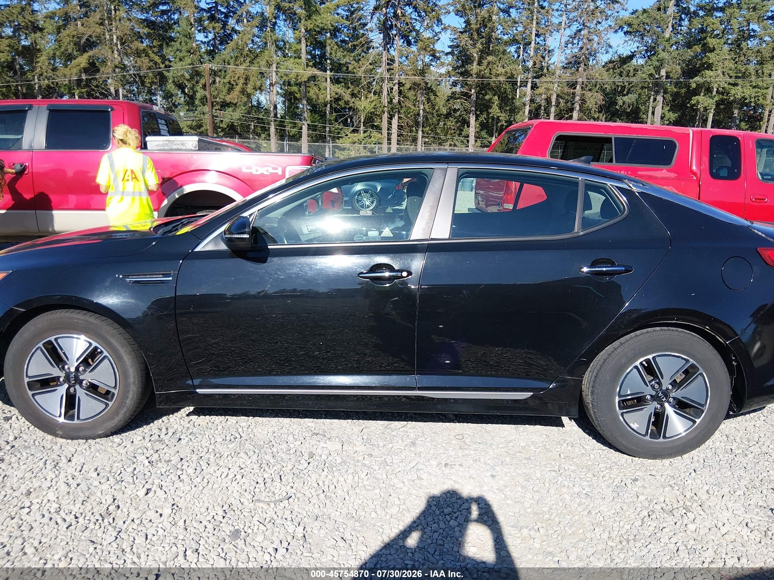 2012 Kia Optima Hybrid Ex Black vin: KNAGM4ADXC5012091