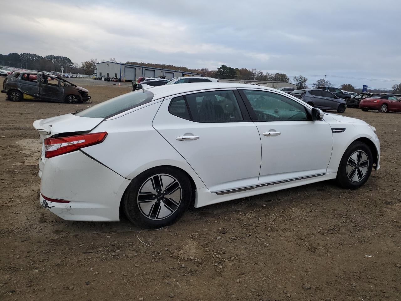2012 Kia Optima Hybrid White vin: KNAGM4ADXC5031238