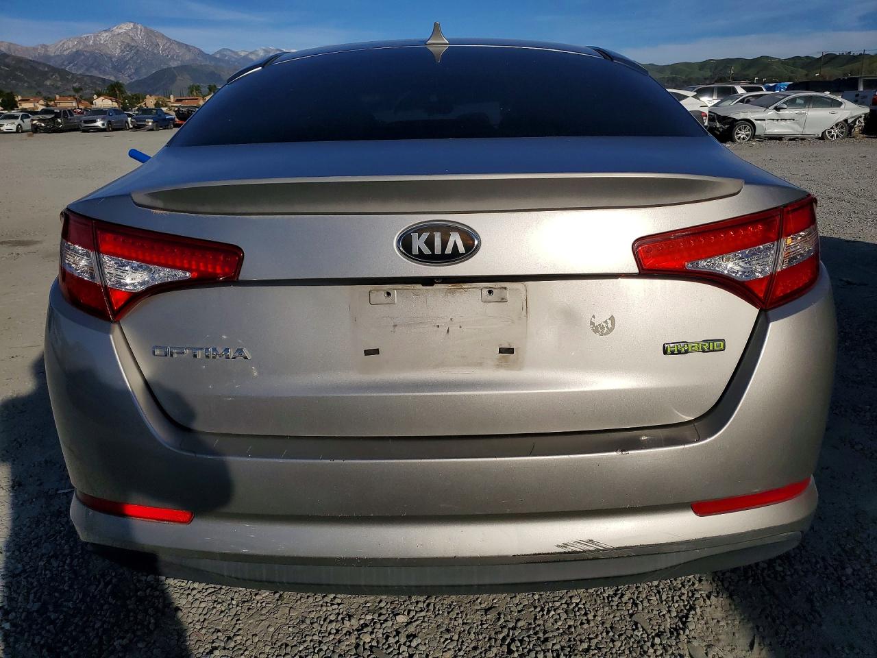 2012 Kia Optima Hybrid Lx Silver vin: KNAGM4ADXC5033149