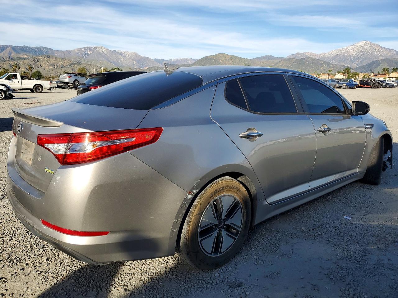 2012 Kia Optima Hybrid Lx Silver vin: KNAGM4ADXC5033149
