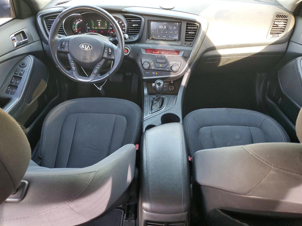 2012 Kia Optima Hybrid Lx Silver vin: KNAGM4ADXC5033149