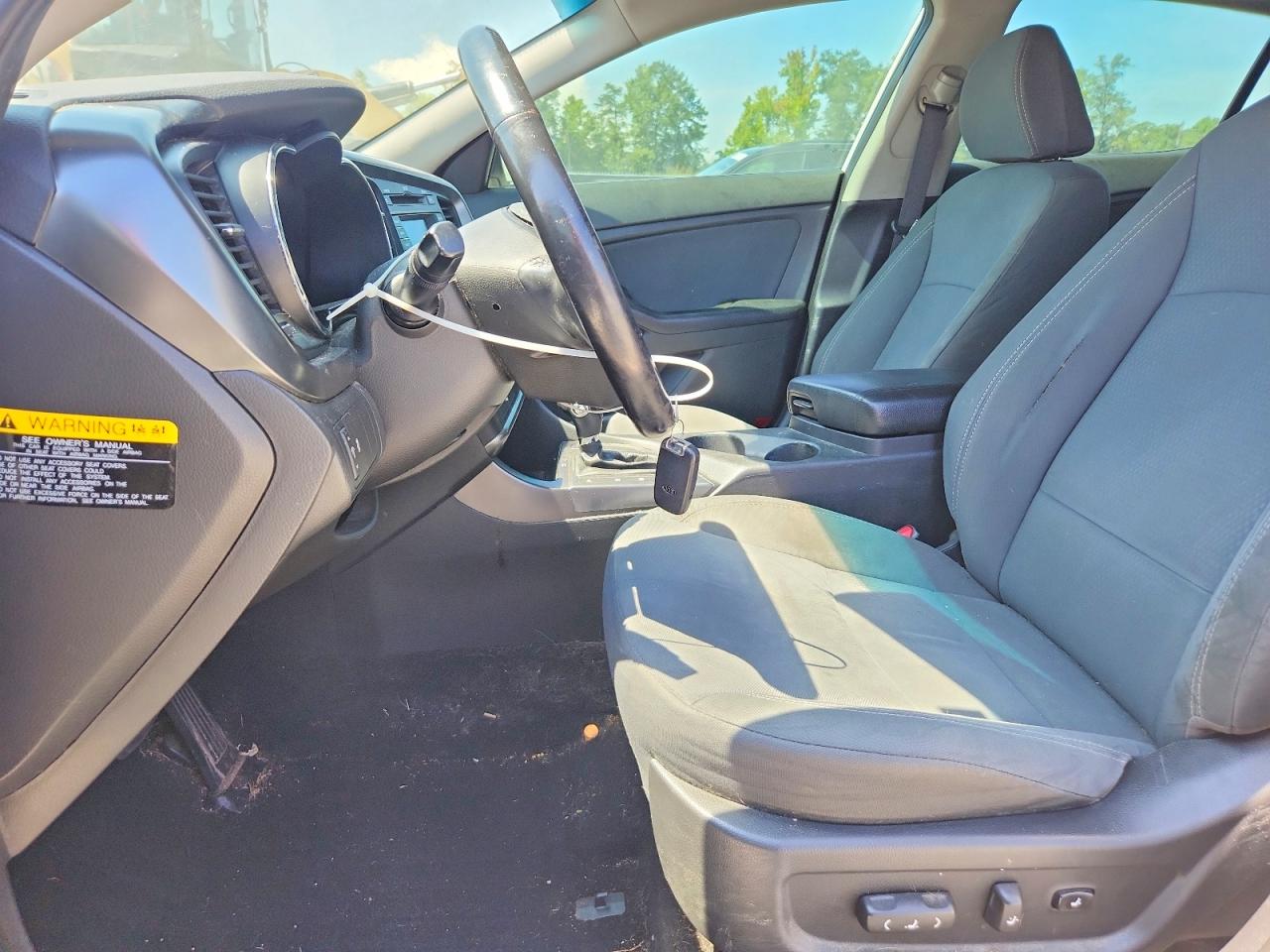 2013 Kia Optima Hybrid White vin: KNAGM4ADXD5043293