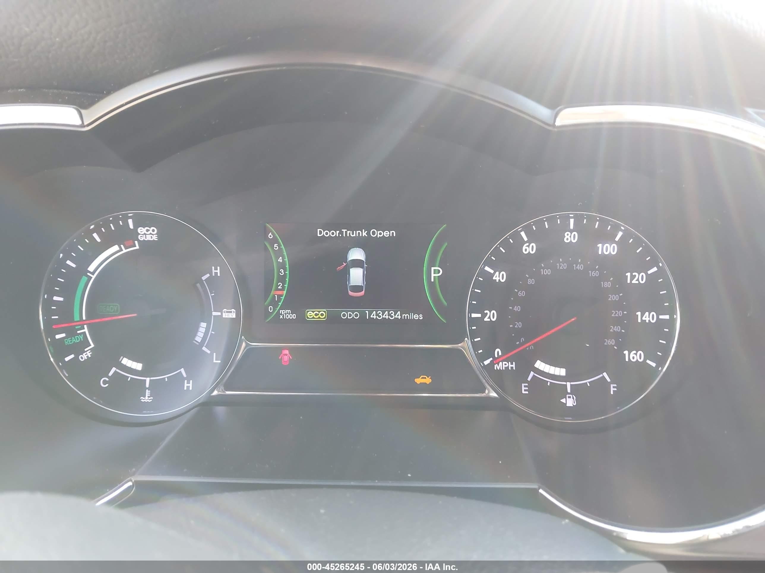 2013 Kia Optima Hybrid Lx White vin: KNAGM4ADXD5046310