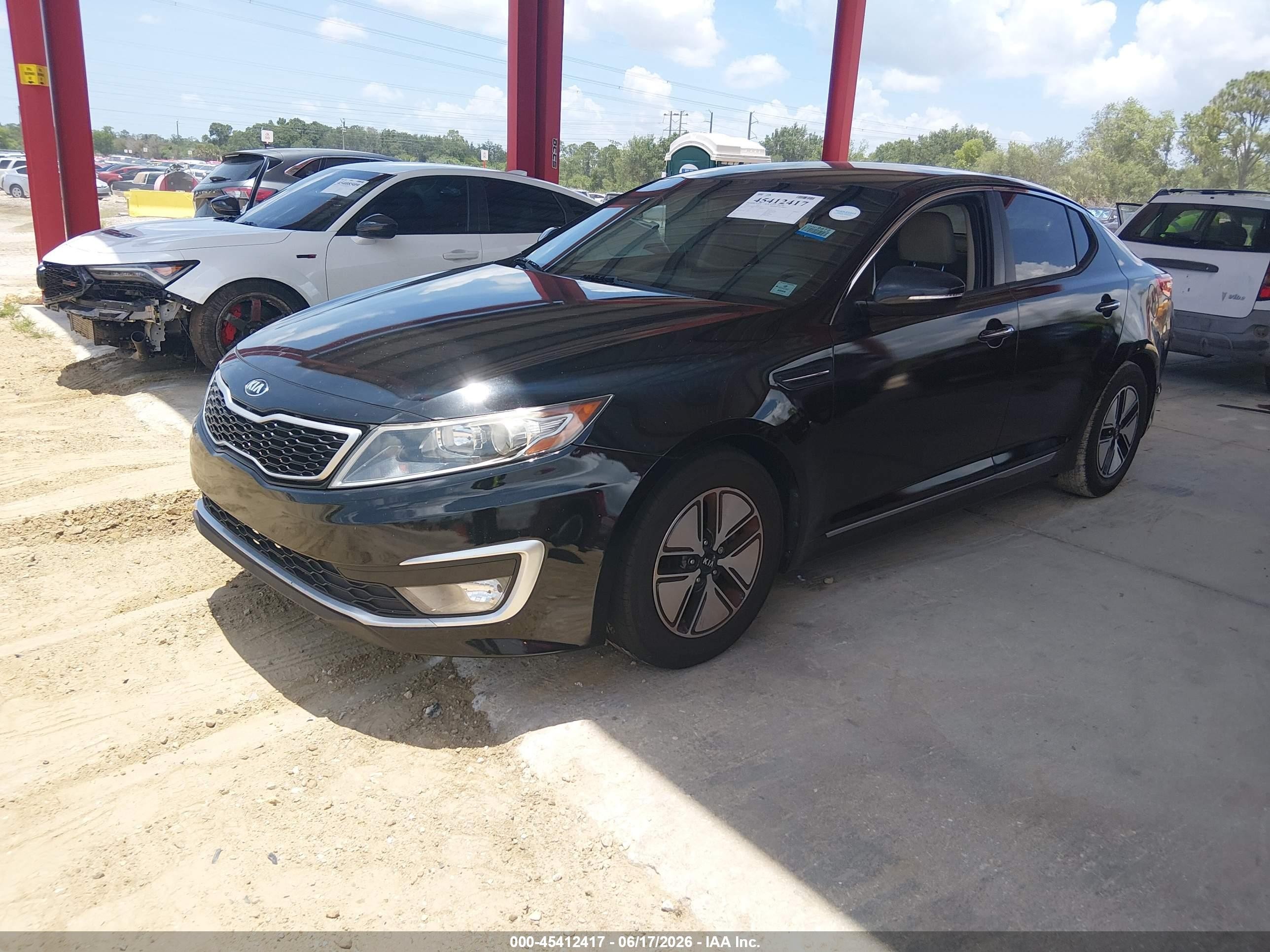 2013 Kia Optima Hybrid Lx Black vin: KNAGM4ADXD5055458