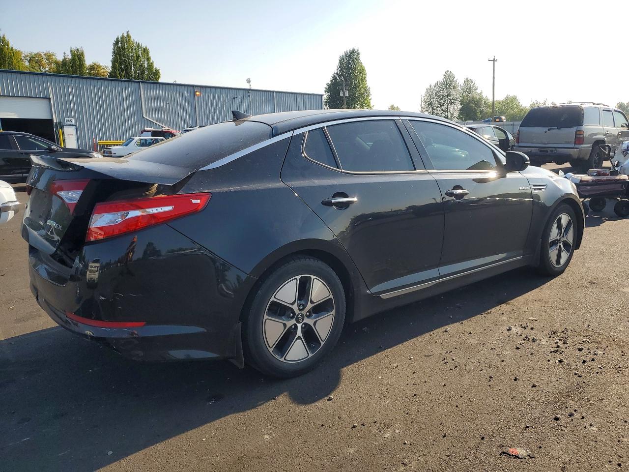 2013 Kia Optima Hybrid Black vin: KNAGM4ADXD5061387