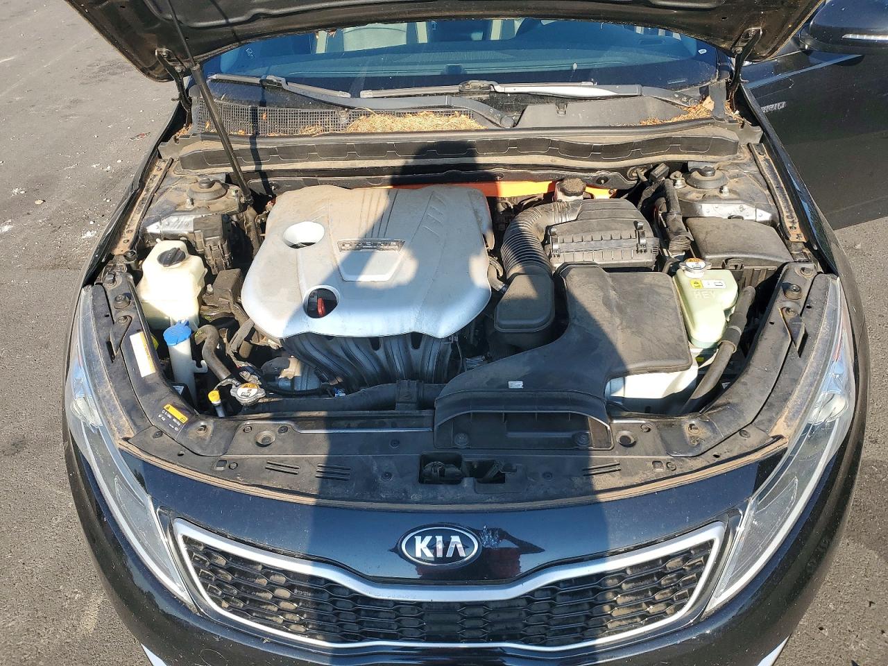 2013 Kia Optima Hybrid Black vin: KNAGM4ADXD5061387